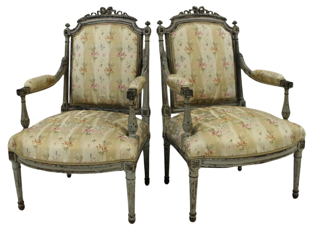 Antique Pair of Finely Carved Louis XV Style