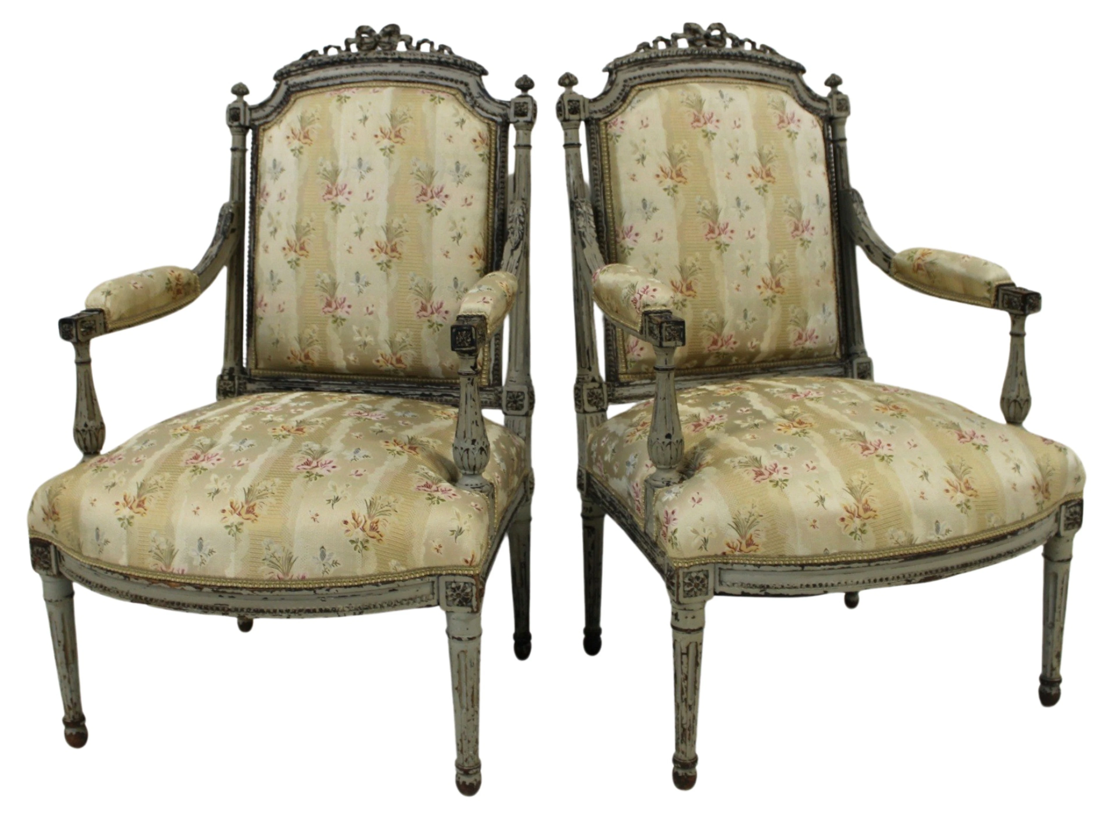 Antique Pair of Finely Carved Louis XV Style
