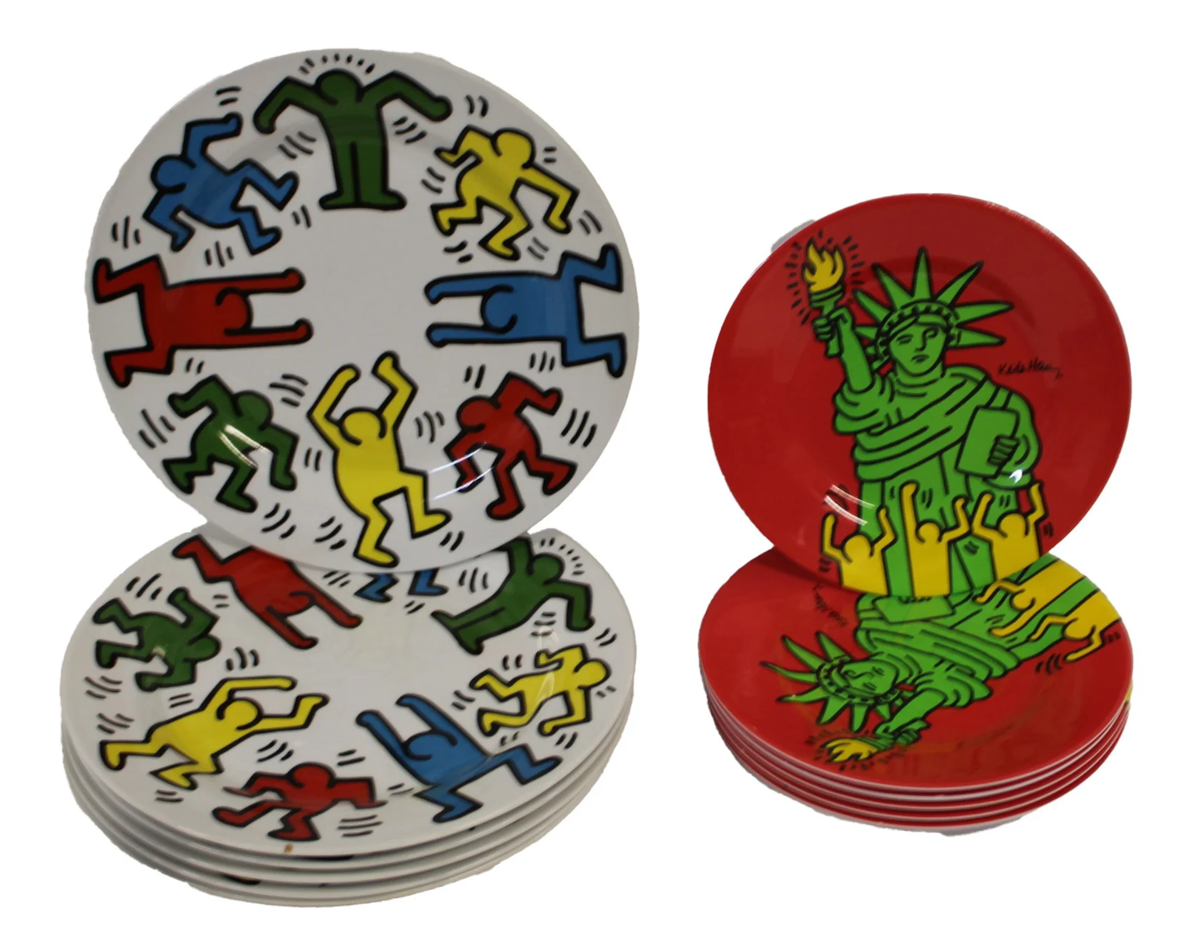 KEITH HARING Collection of Plates.