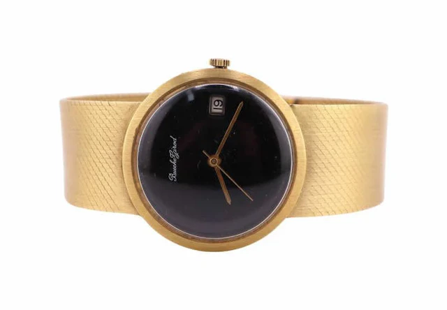 JEWELRY Vintage Bueche Girod 18kt Gold Dress Watch