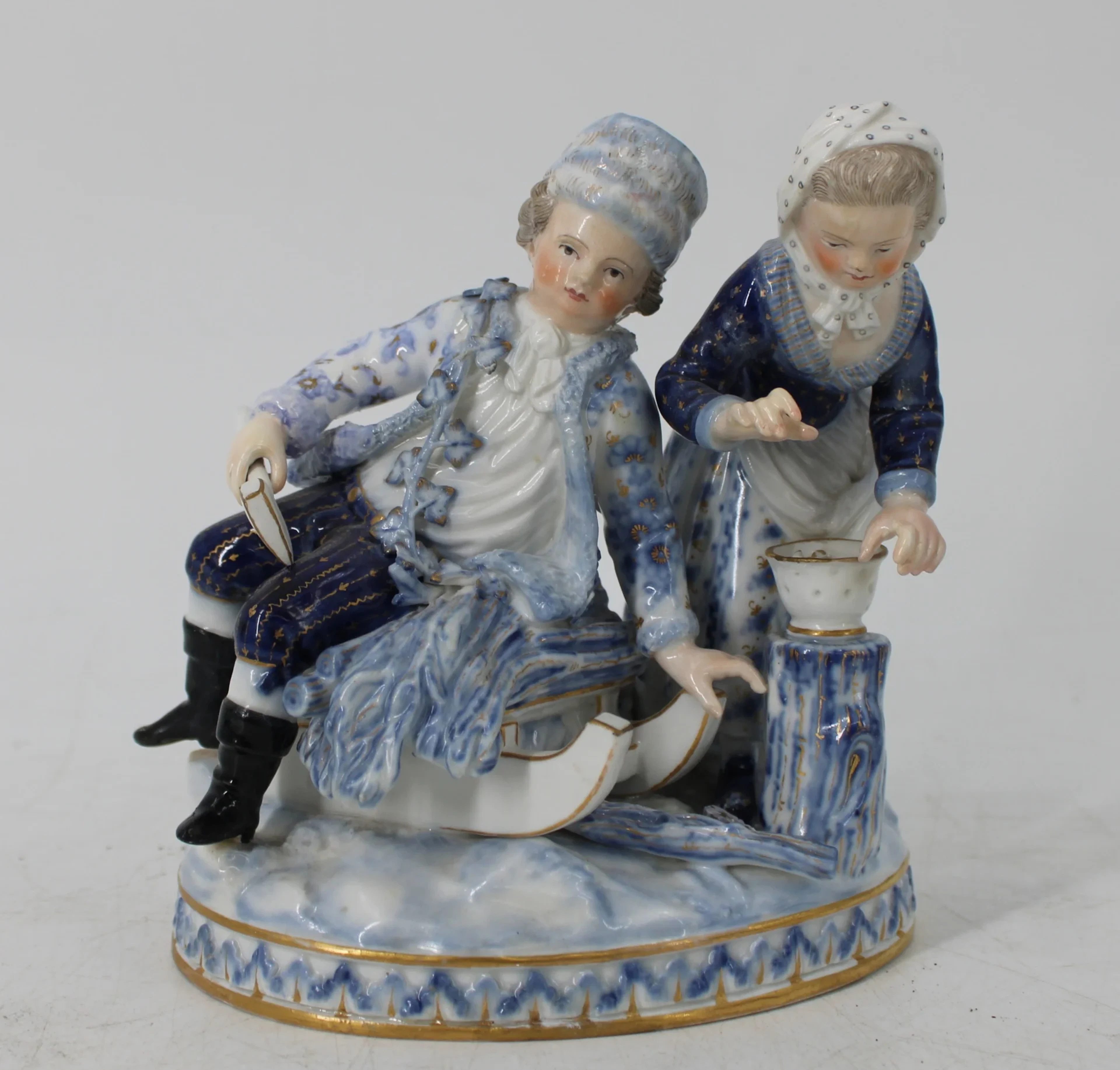 MEISSEN Blue & EWhite Porcelain Grouping