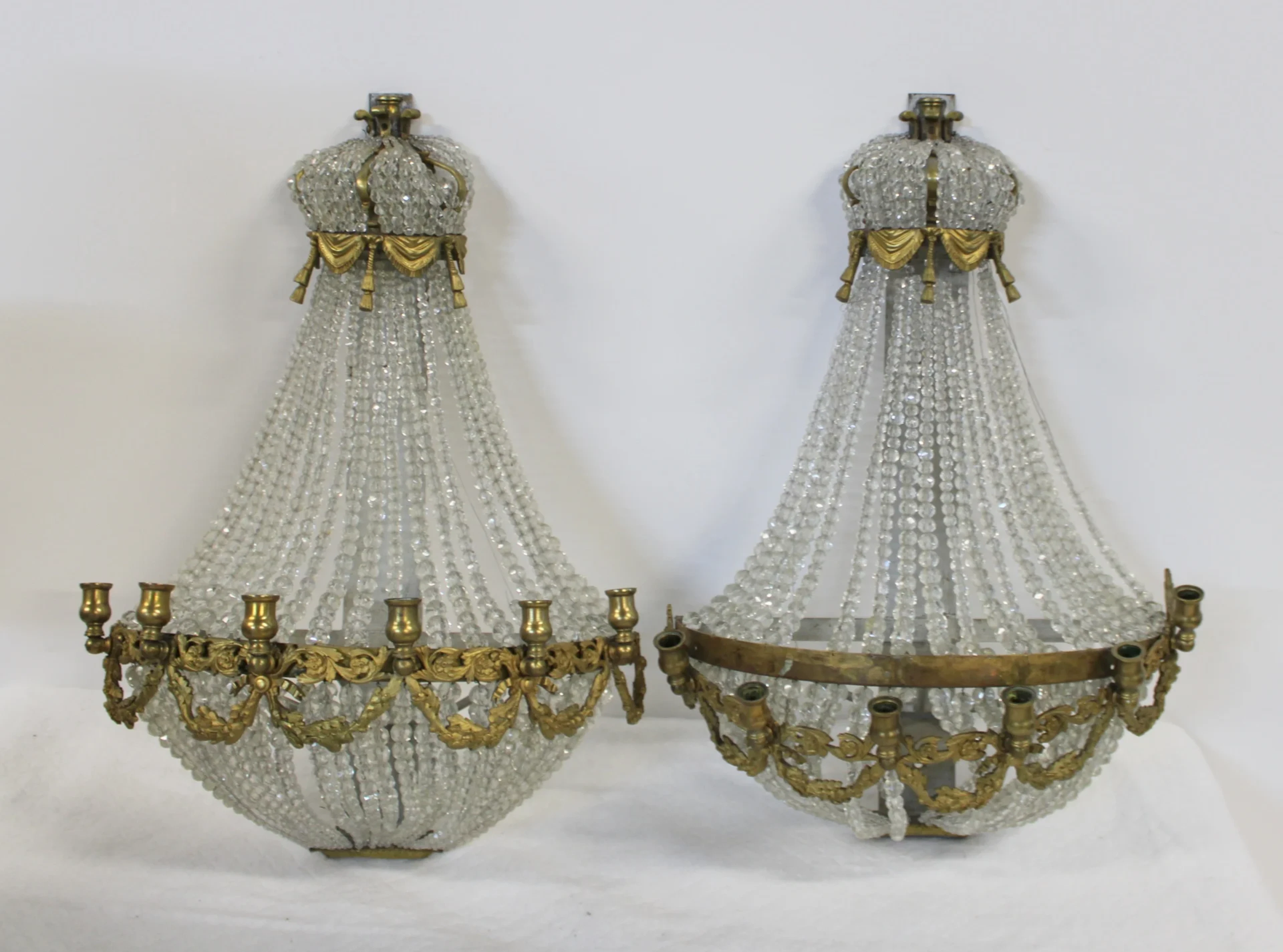 Large & Impressive Bronze & Crystal Balloon Form
