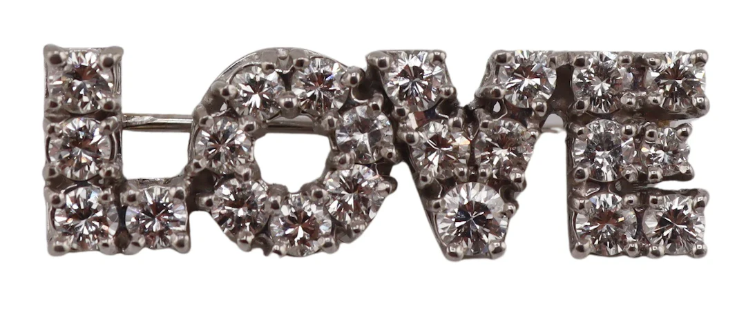 JEWELRY. Don Claflin for Tiffany Diamond LOVE