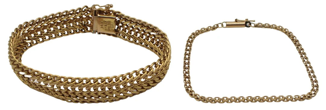 JEWELRY. Signed Milor Italian 14kt Bracelet with
