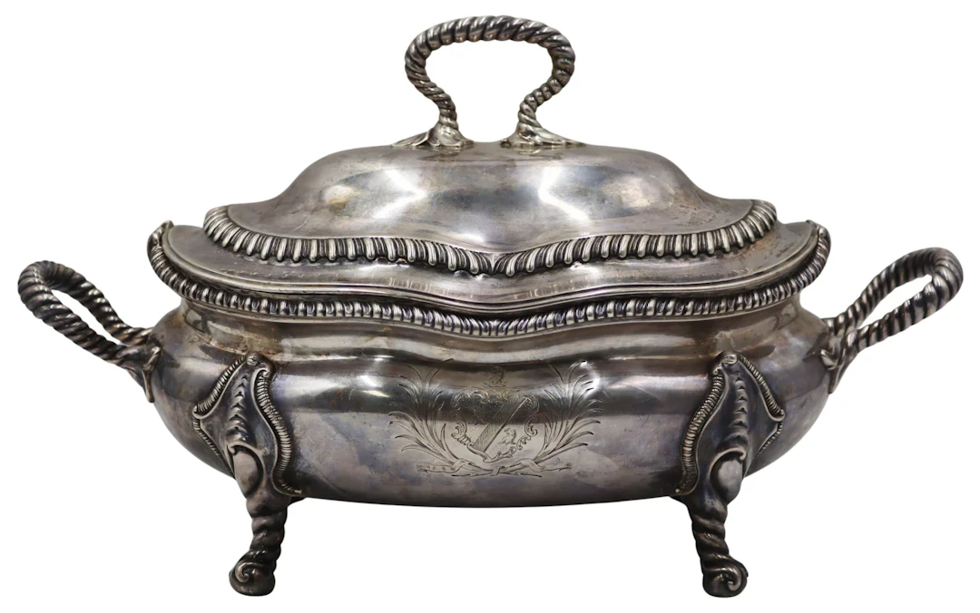 SILVER. George III Augustin Le Sage Silver Lidded