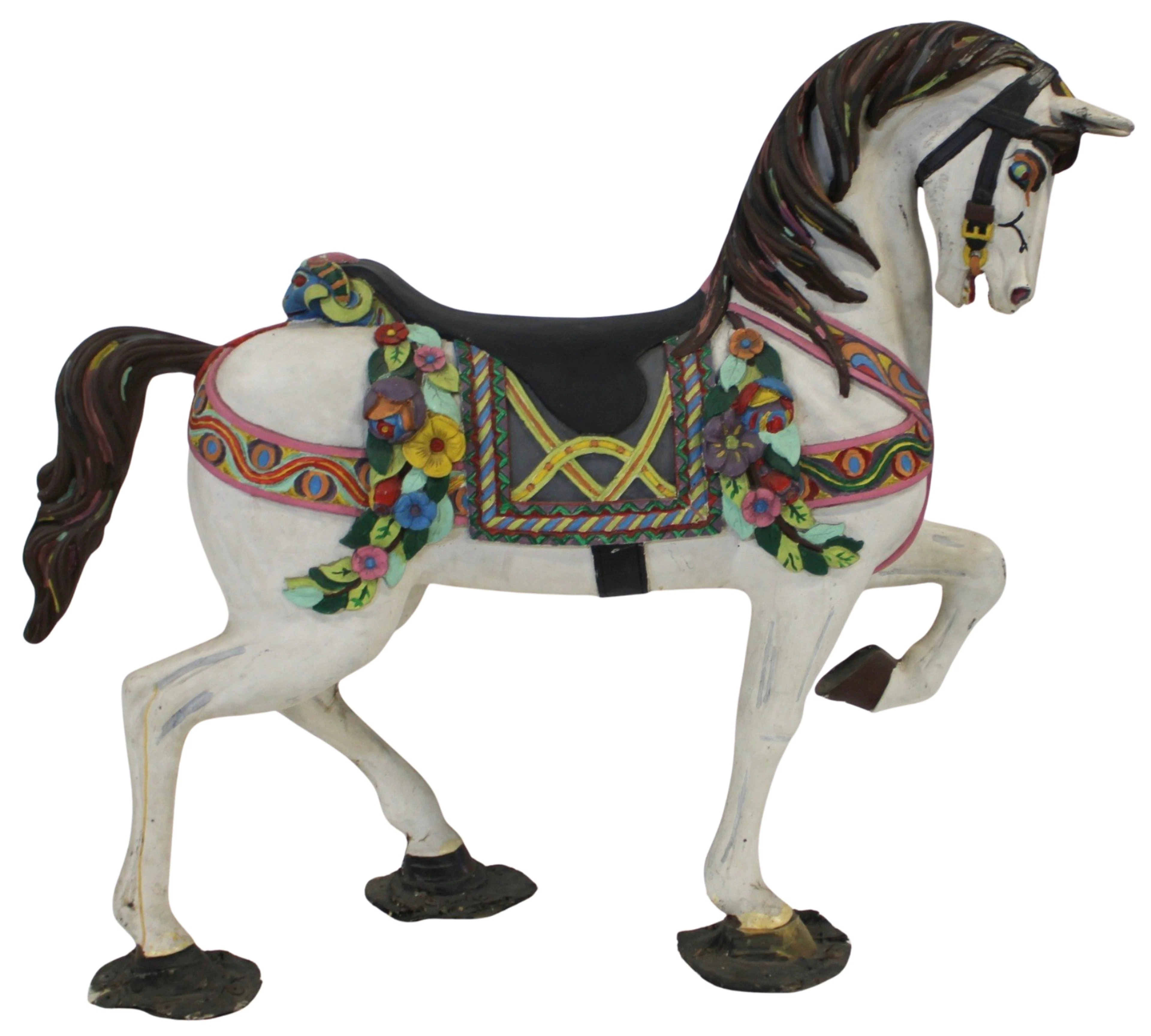 Reproduction Full Sized Carousel Horse.