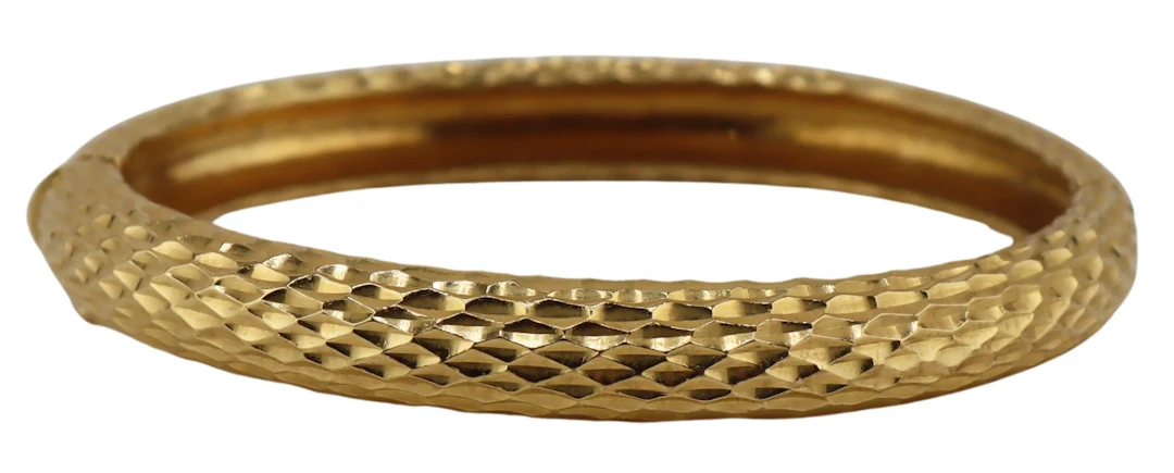 JEWELRY. 17.5kt Gold Hinged Bracelet.