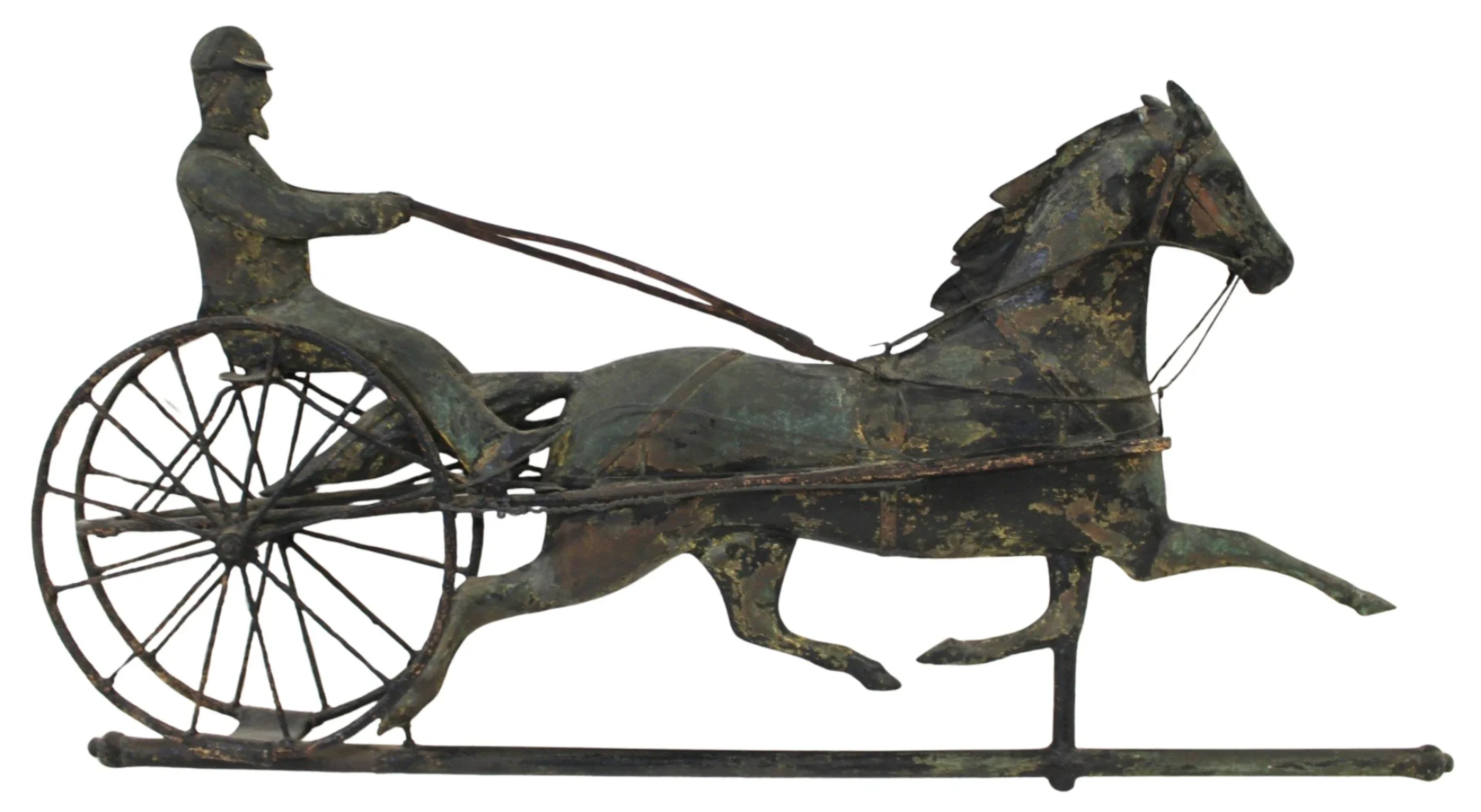 Vintage Weathervane Horse & Sulky.