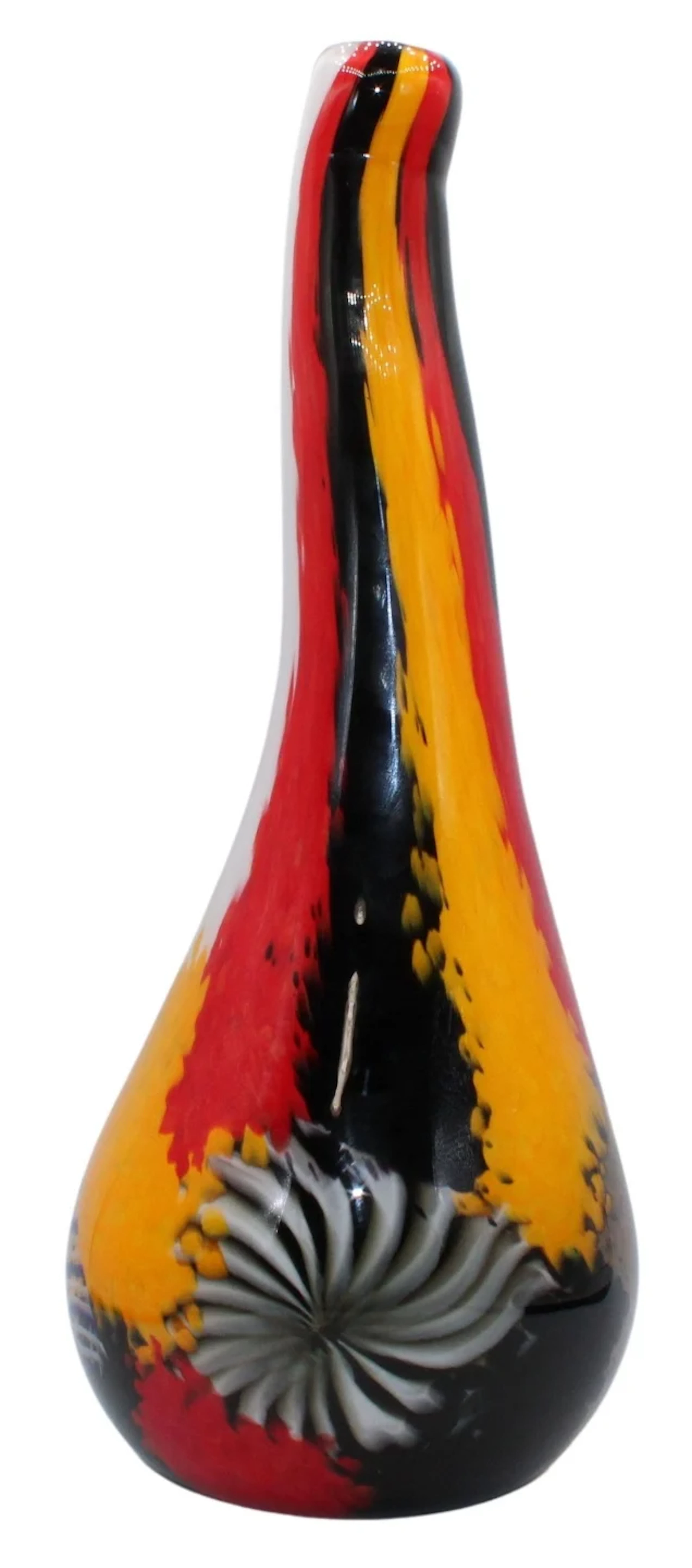Dino Martens for Aureliano Toso Tall Murano Vase.