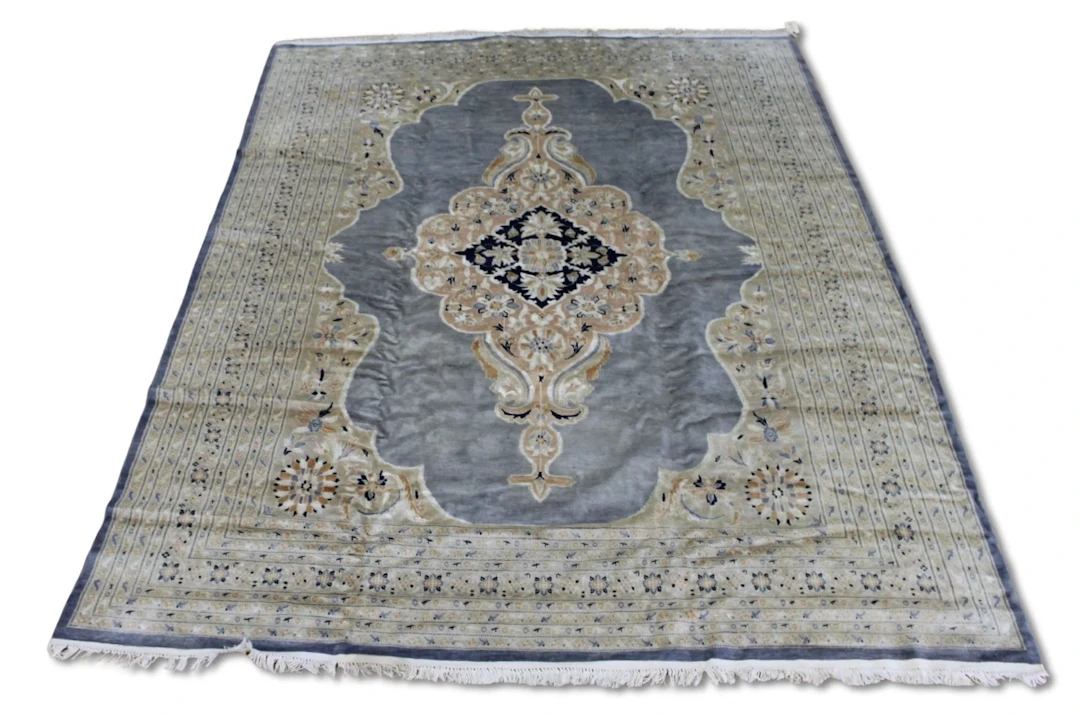 Vintage And Finely Hand Knotted Carpet