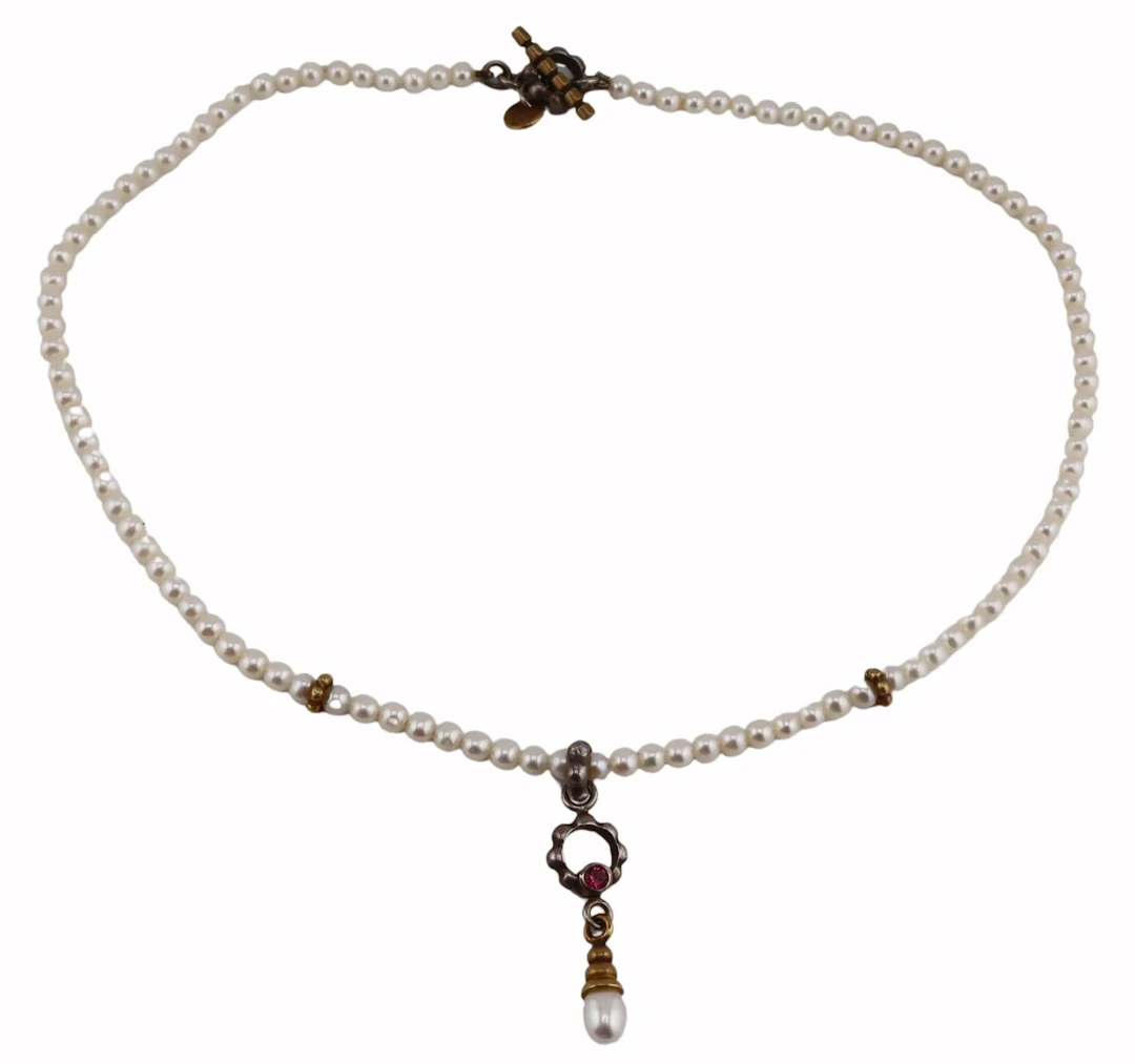 JEWELRY. Jane Bohan Sterling 14kt Gold Pearl and