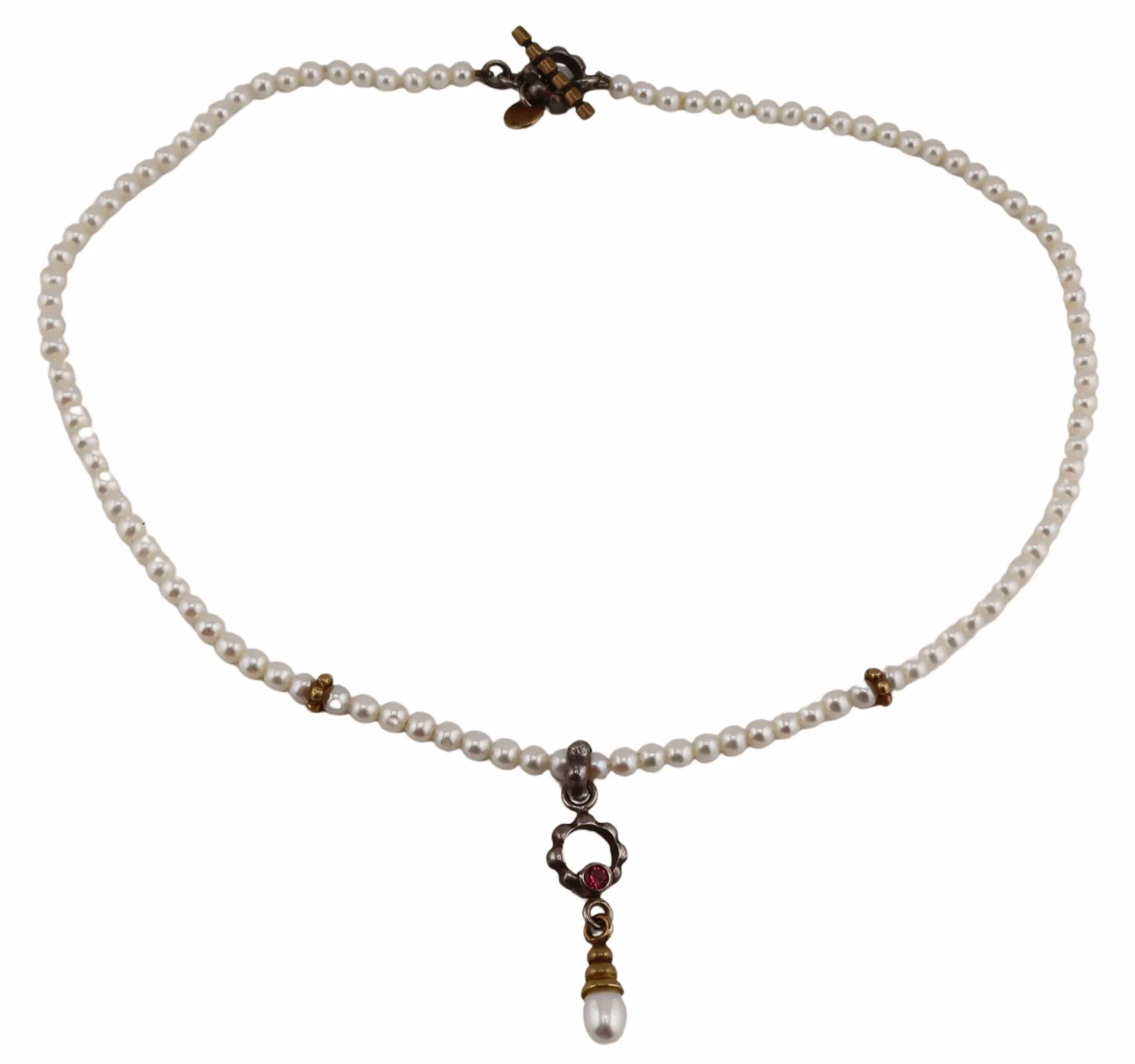 JEWELRY. Jane Bohan Sterling 14kt Gold Pearl and