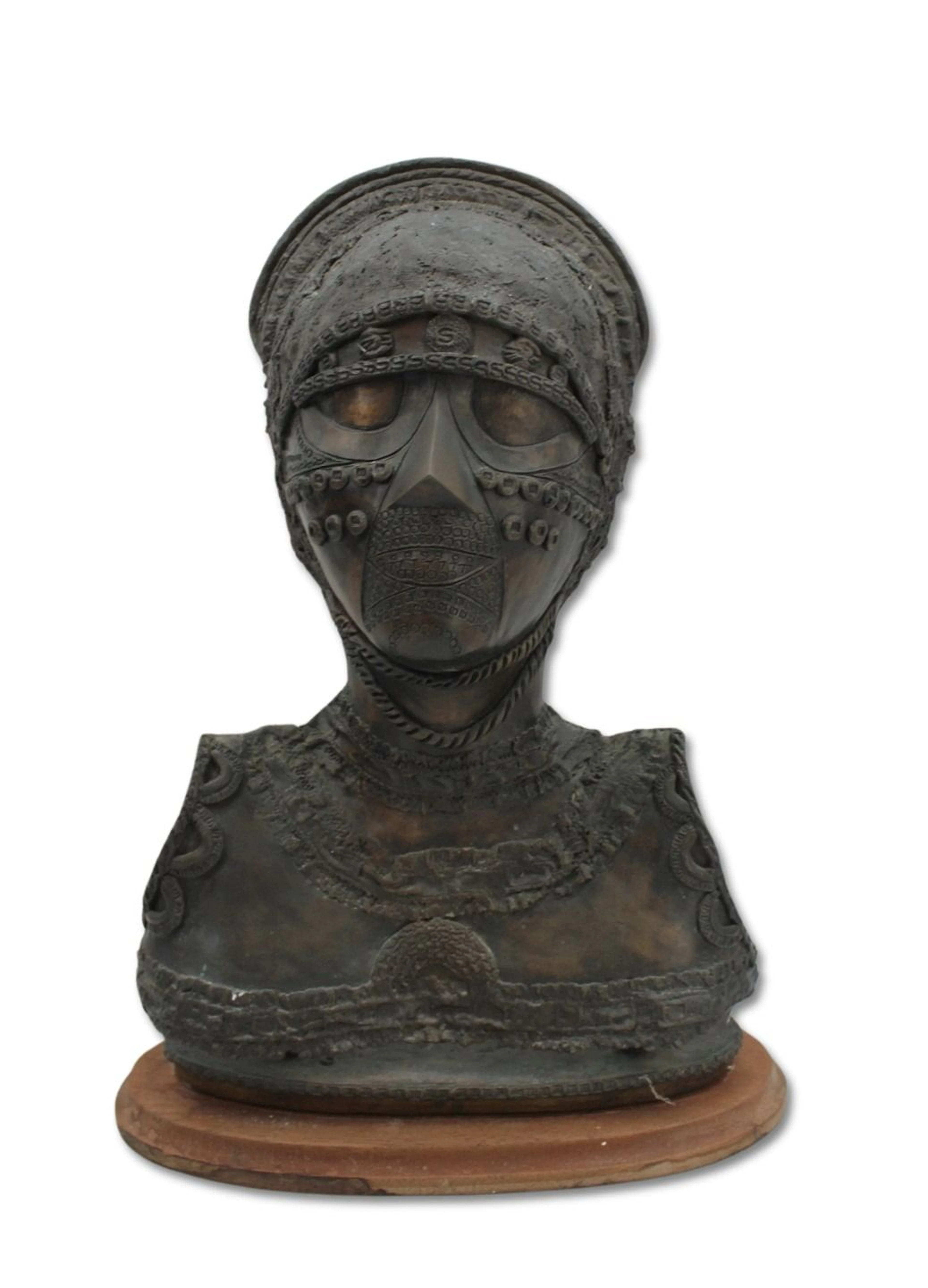 Bronze African Mask Benin Style