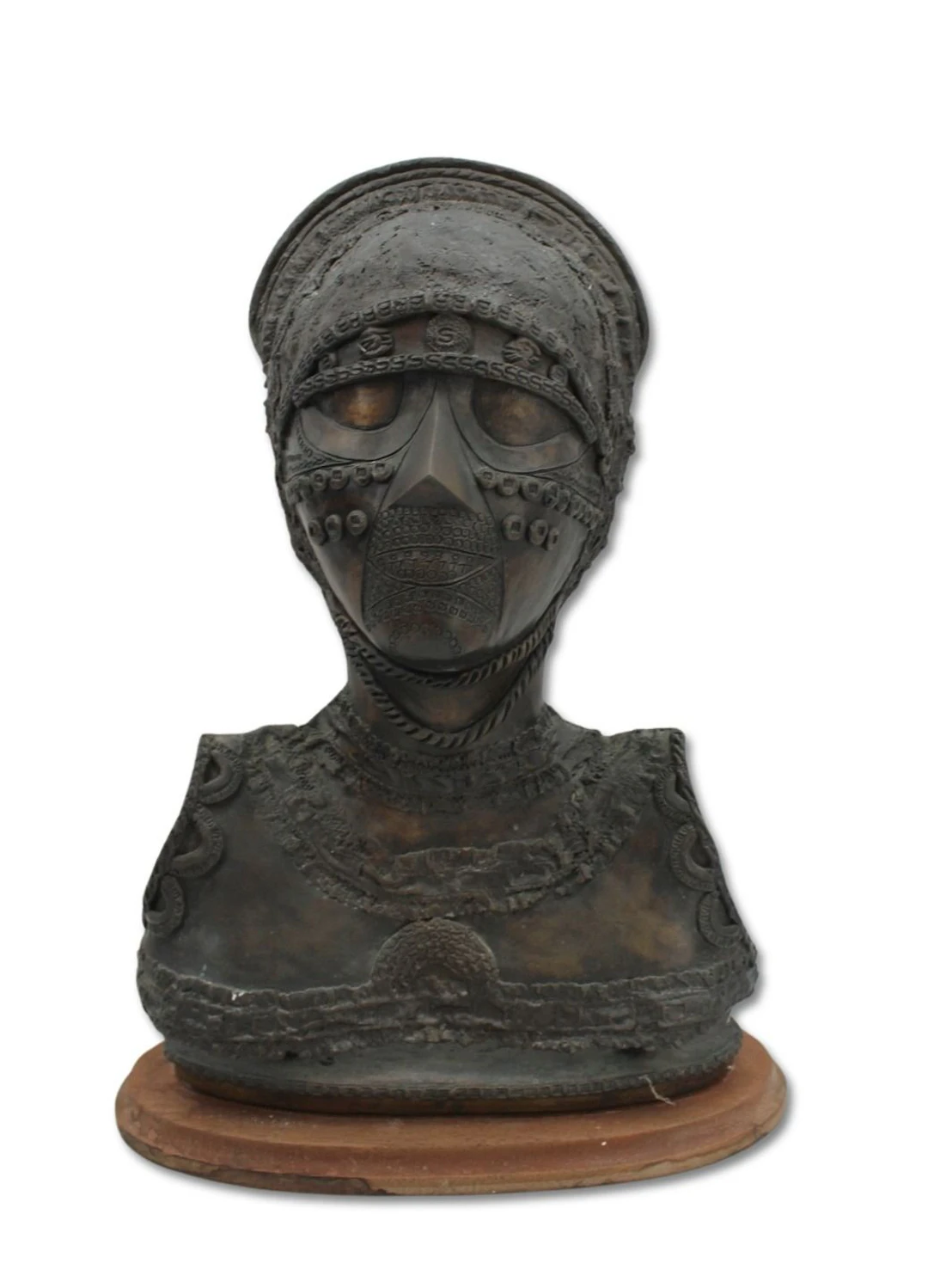 Bronze African Mask Benin Style
