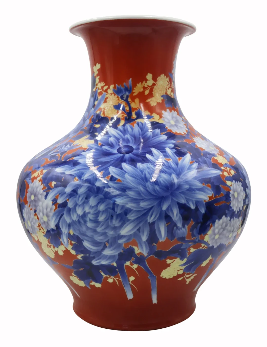 MAKUZU KOZAN Large Chrysanthemum Vase.