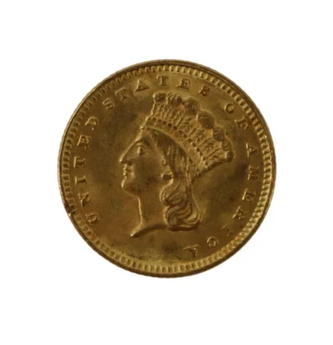 NUMISMATICS. 1874 $1 Liberty Head Gold Coin