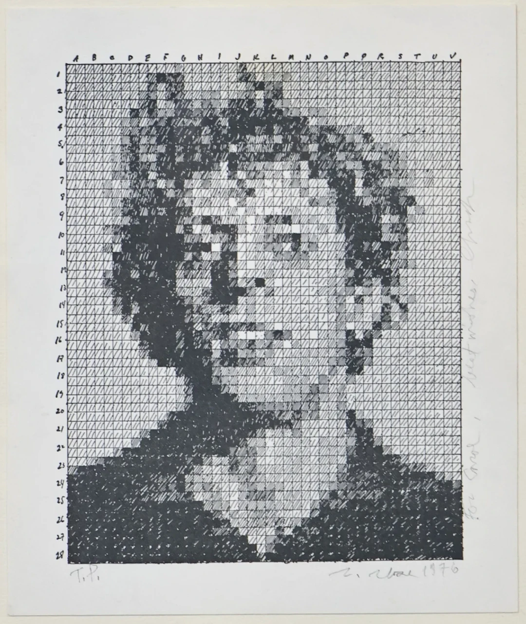 CHUCK CLOSE (AMERICAN, 1940-2021).
