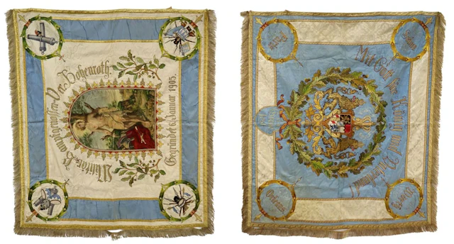 Imperial German Empire St Sebastian Bavaria Banner