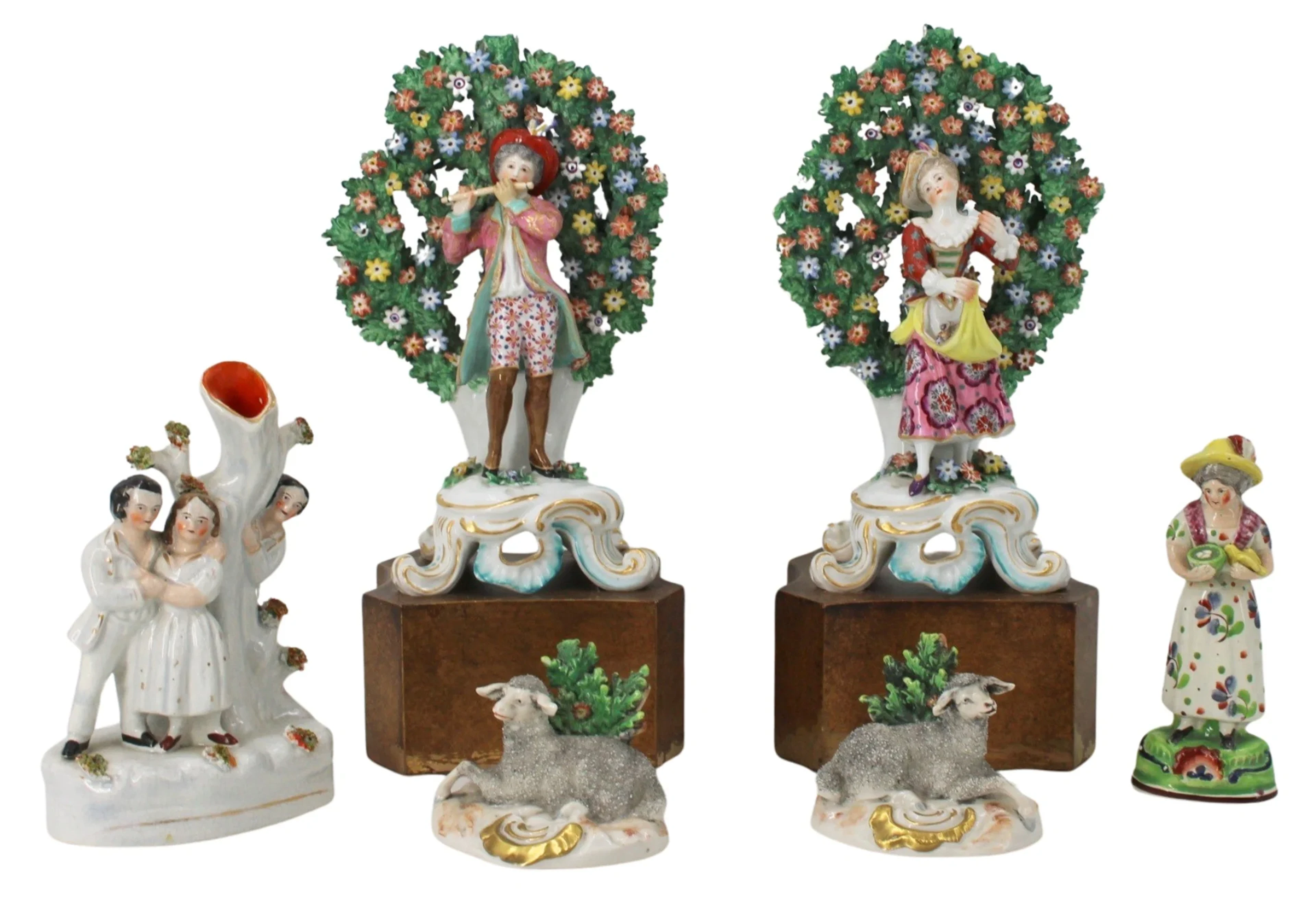 Collection of Staffordshire Items Including