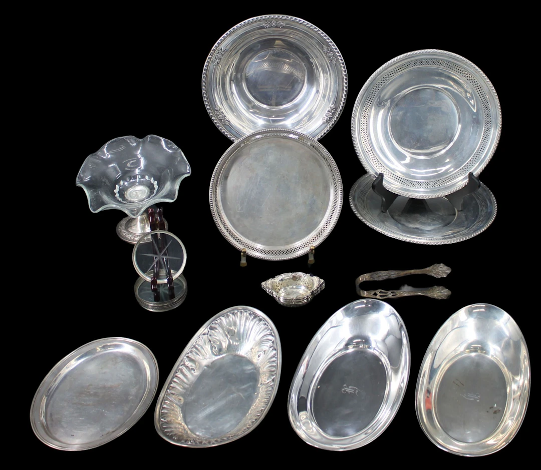 STERLING. Grouping of American Sterling Hollowware