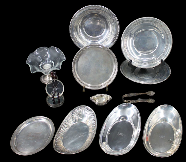 STERLING. Grouping of American Sterling Hollowware