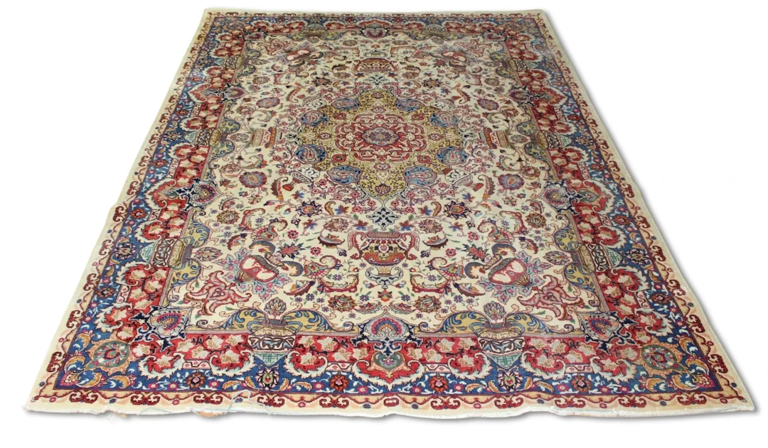 Vintage And Finely Hand Knotted Carpet