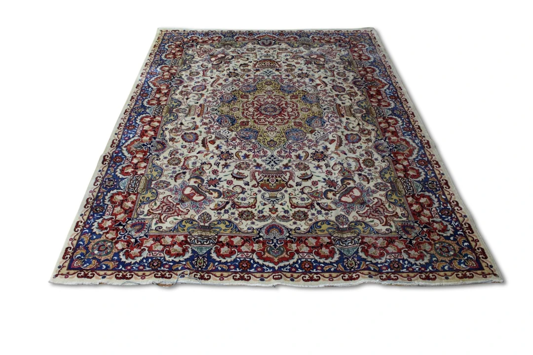 Vintage And Finely Hand Knotted Carpet