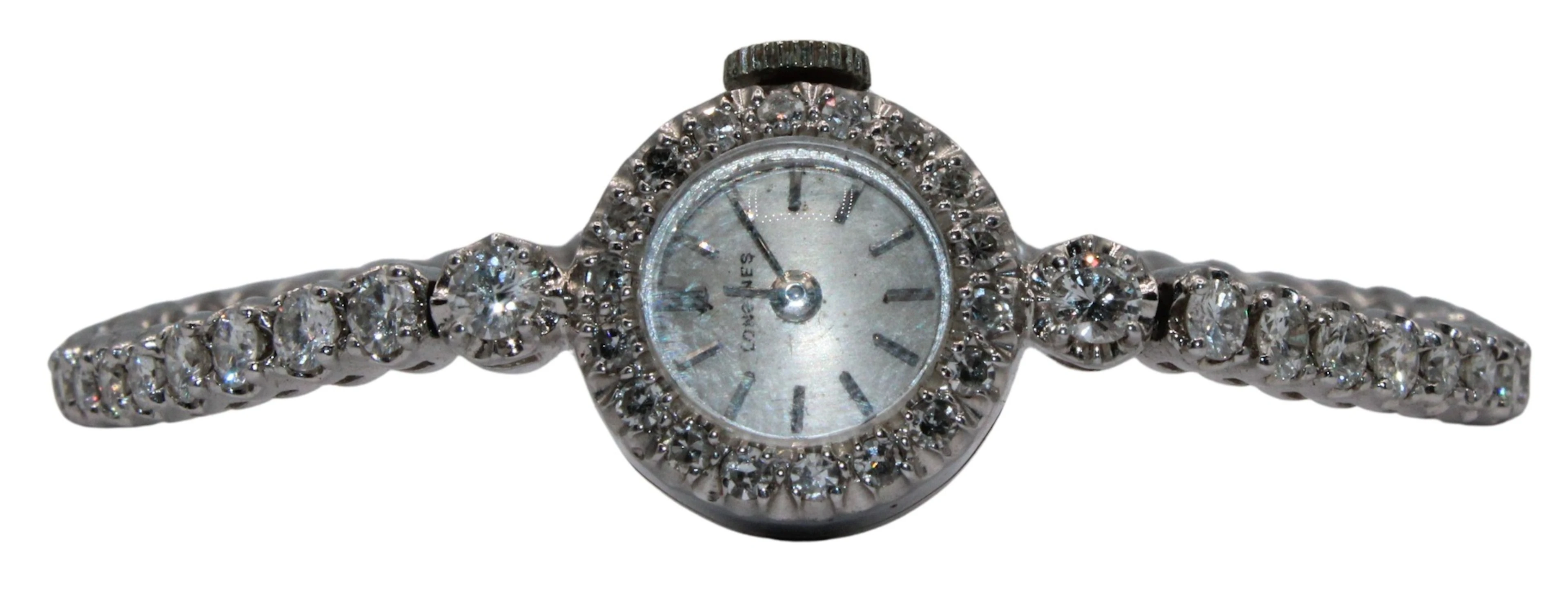 JEWELRY. 14kt Gold and Diamond Cocktail Watch.