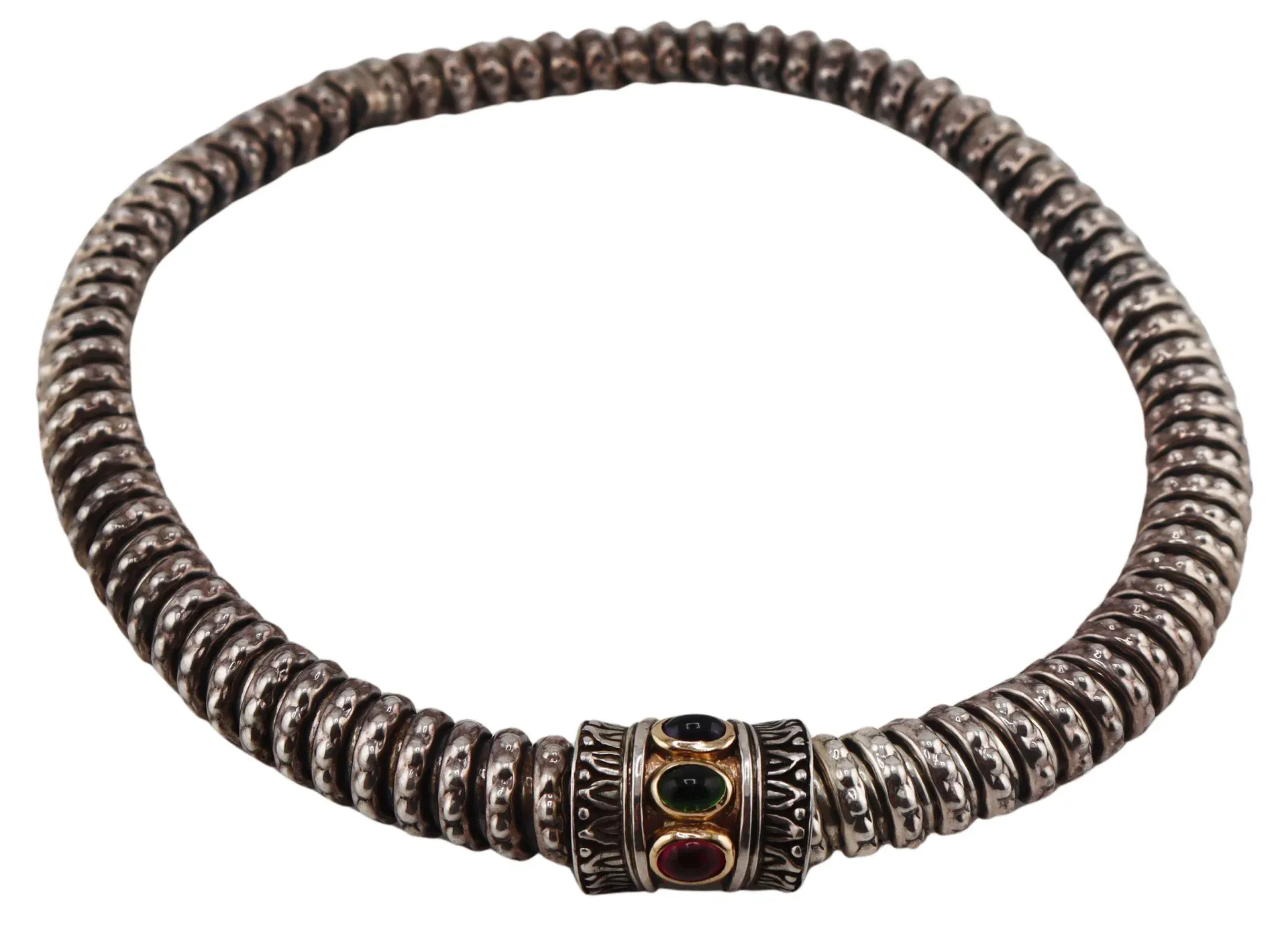 JEWELRY. Alwand Vahan Sterling 14kt Gold and Gem