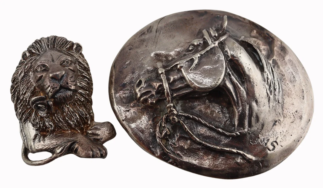 JEWELRY. Jack SWANSON Sterling Belt Buckle.