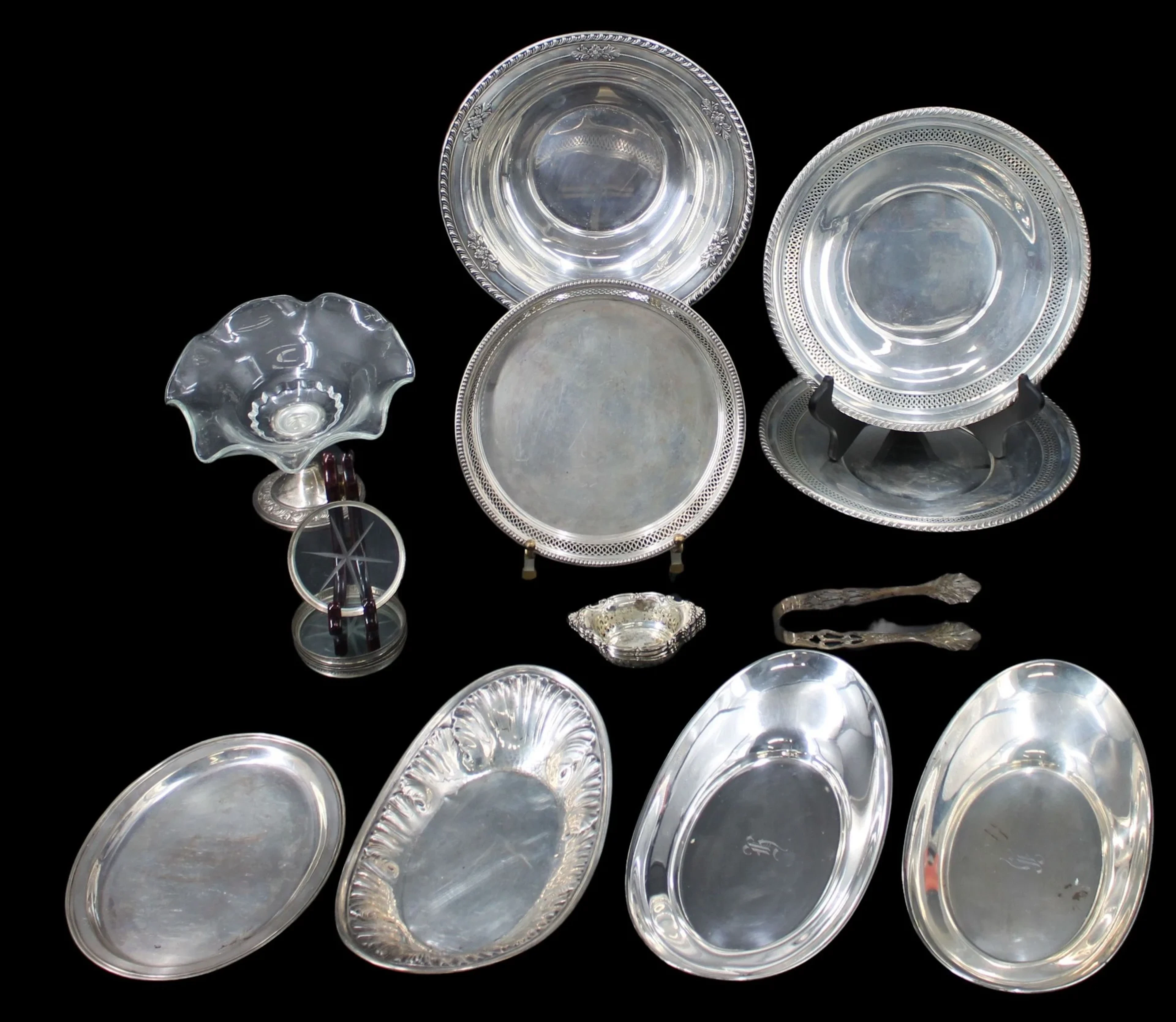 STERLING. Grouping of American Sterling Hollowware