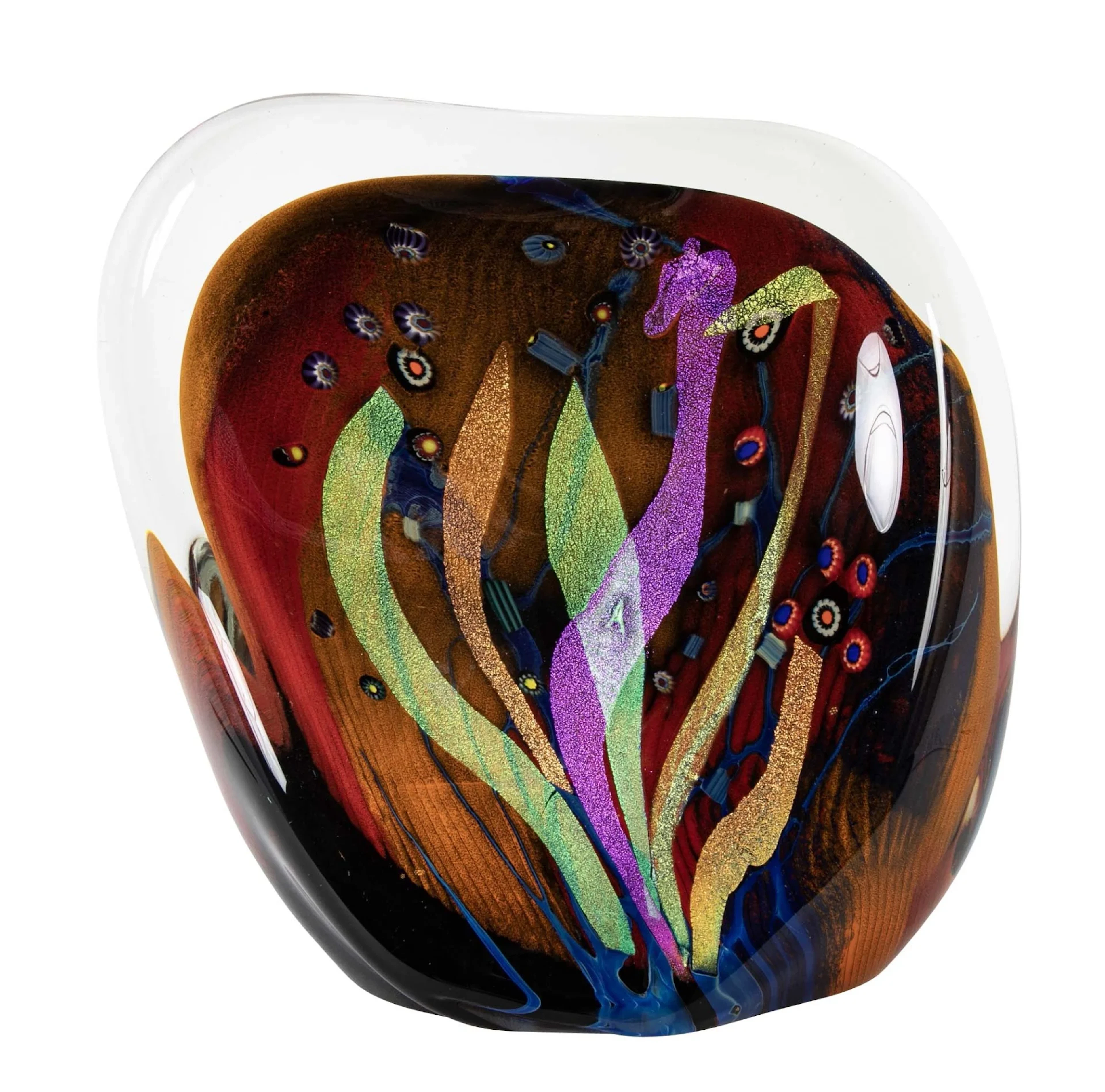 ROLLIN KARG Art Glass Sculpture.