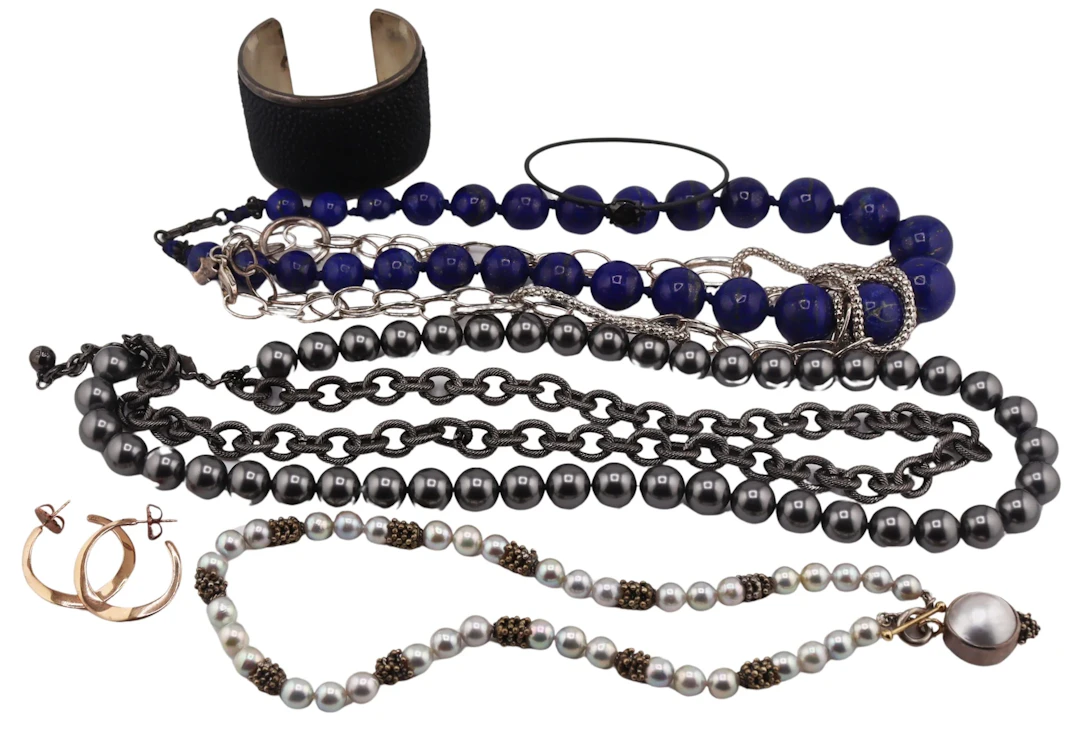 JEWELRY. Sterling and Costume Jewelry Group.