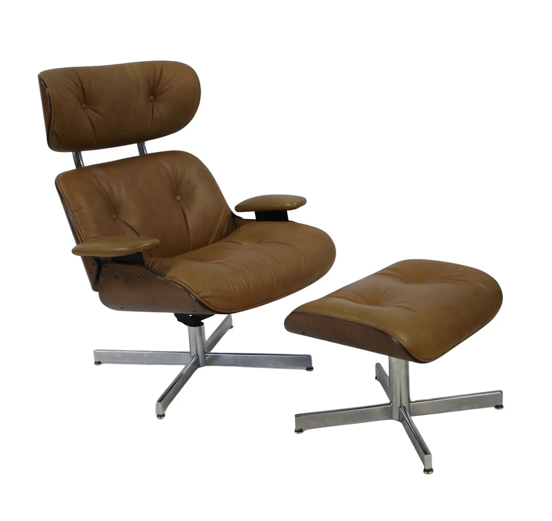 After Charles Eames Midcentury Lounge Chair &