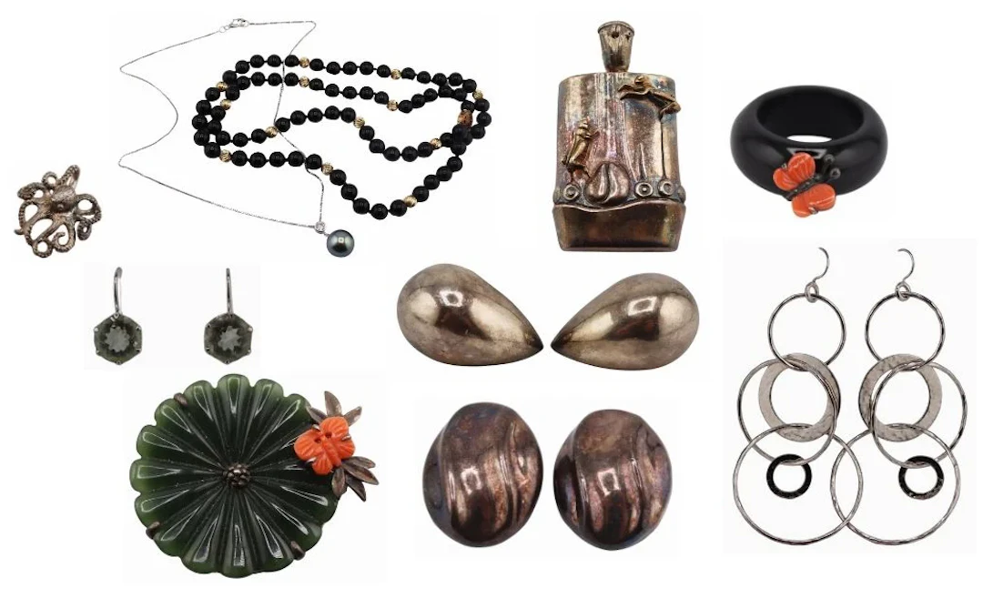 JEWELRY. Collection of Silver Jewelry.