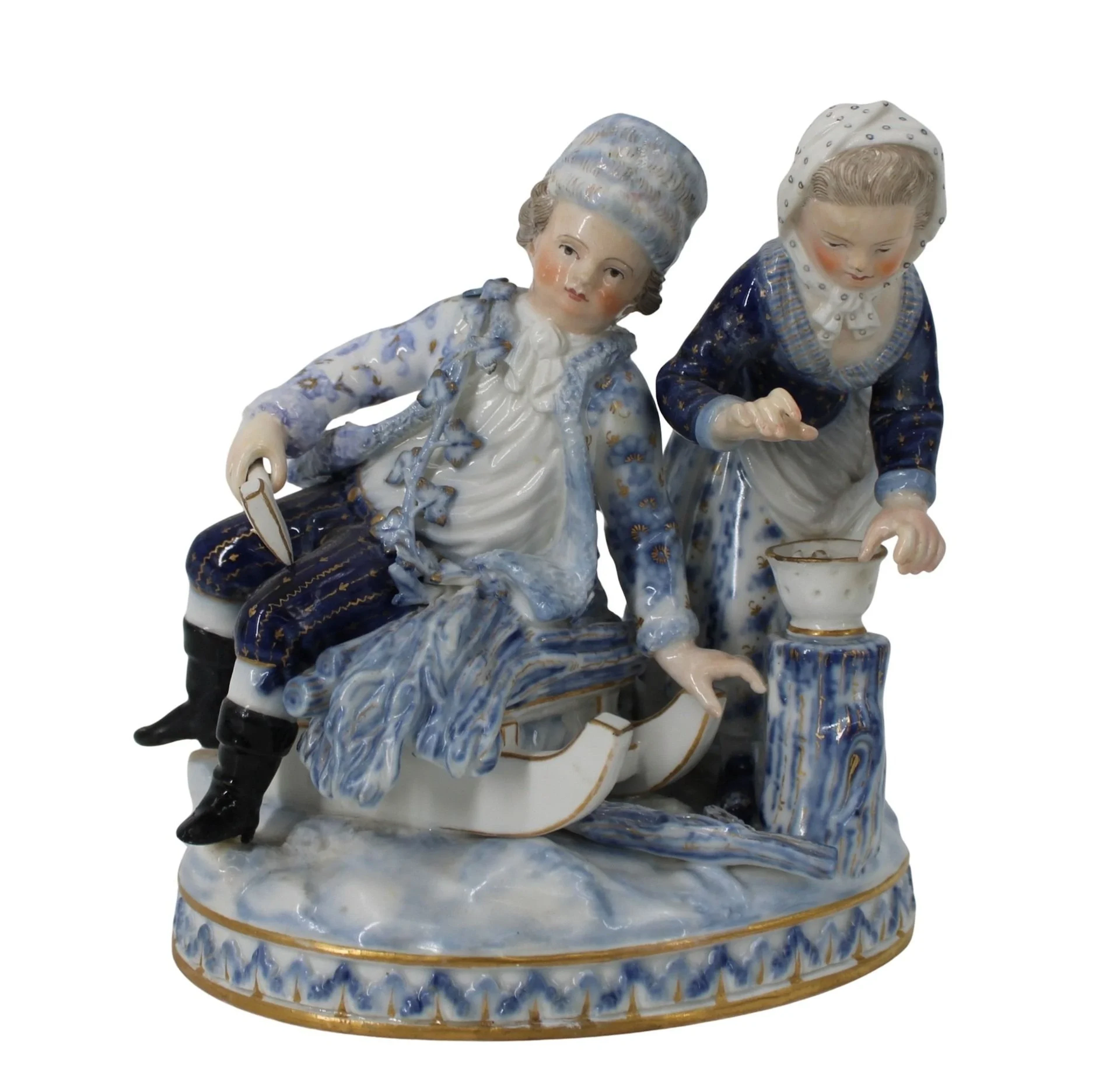MEISSEN Blue & White Porcelain Grouping