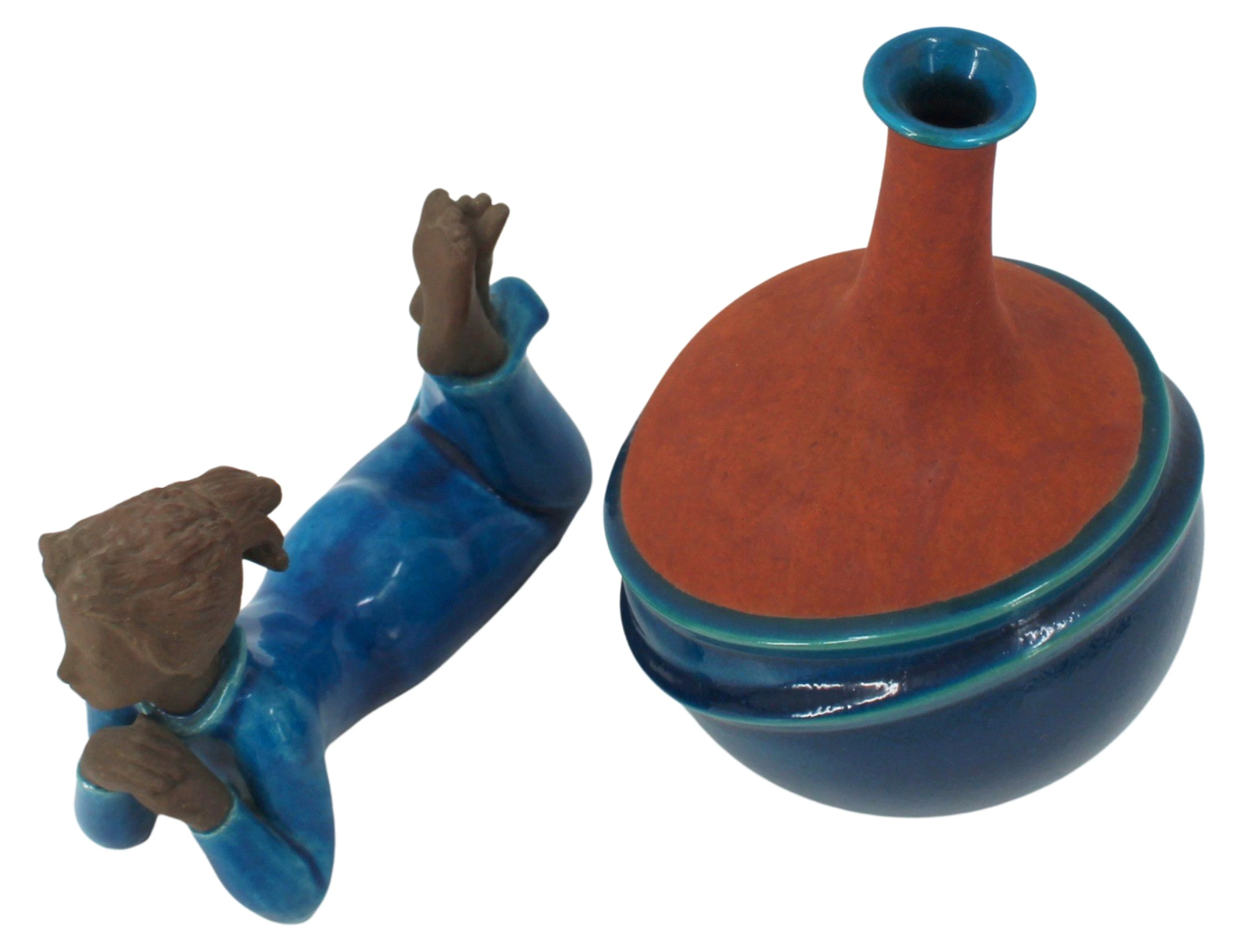 Royal Copenhagen Vase & Figure By Hedegaard