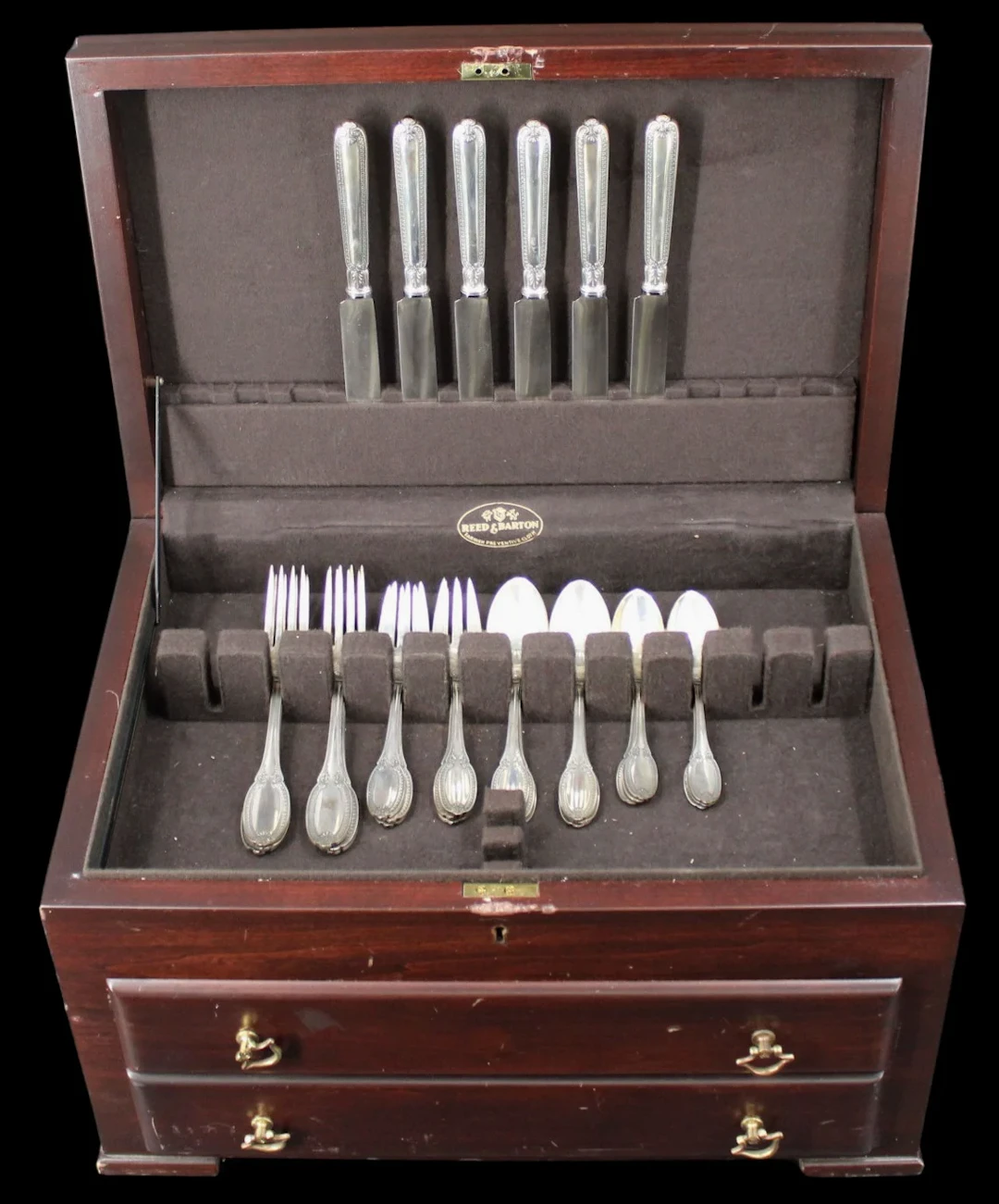 STERLING. Buccelati Empire-Impero Flatware Set.