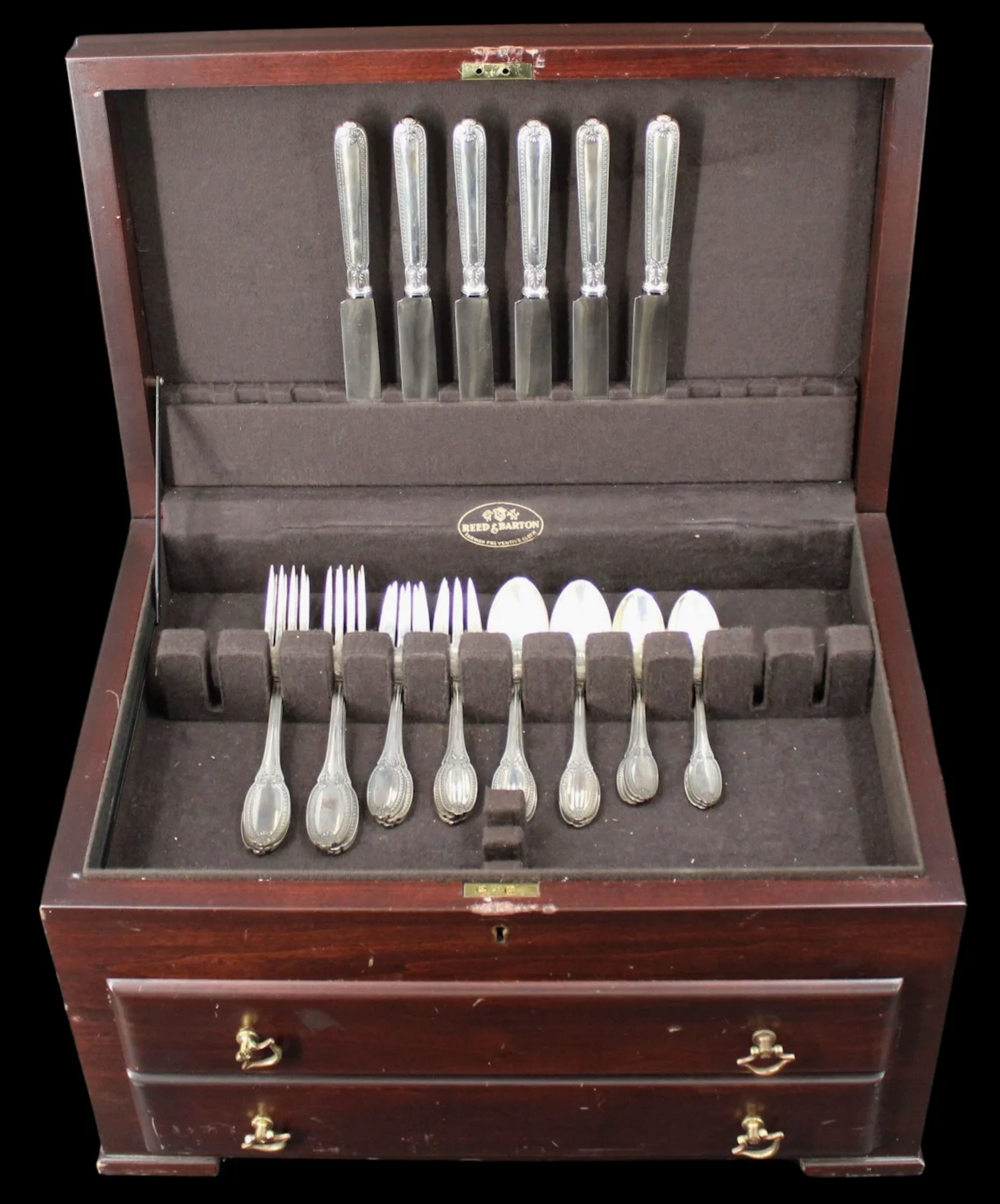 STERLING. Buccelati Empire-Impero Flatware Set.