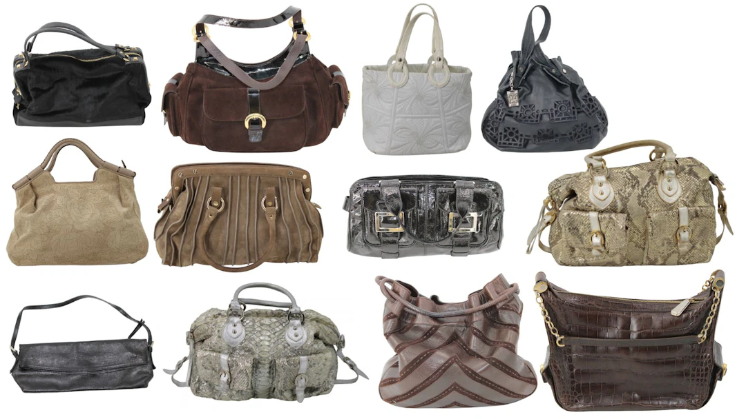 COUTURE. Group of (12) Vintage Luxury Handbags.