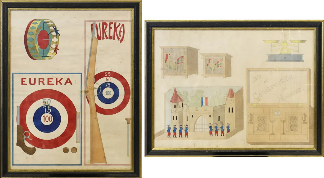 VINTAGE FRENCH TARGET AND CONSTRUCTION GAMES [2].
