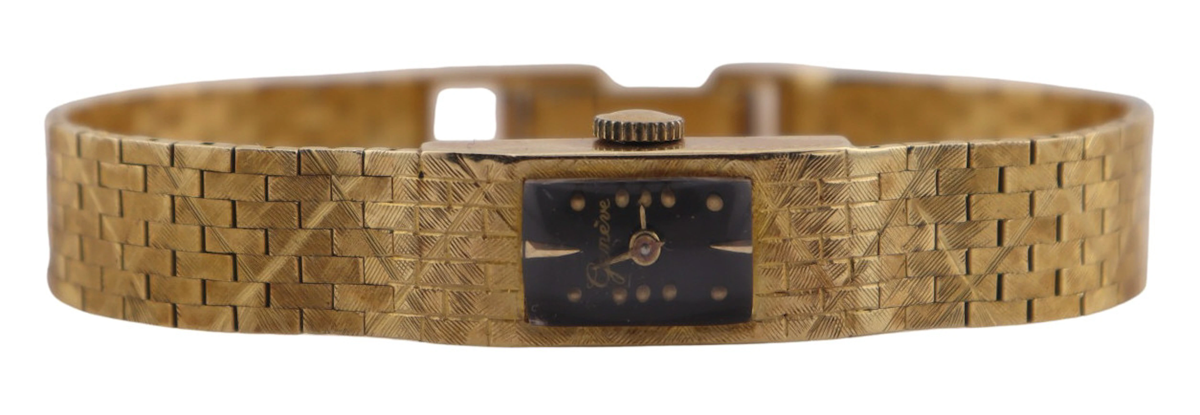 JEWELRY. 14kt Gold Bracelet Watch.