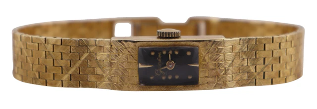 JEWELRY. 14kt Gold Bracelet Watch.
