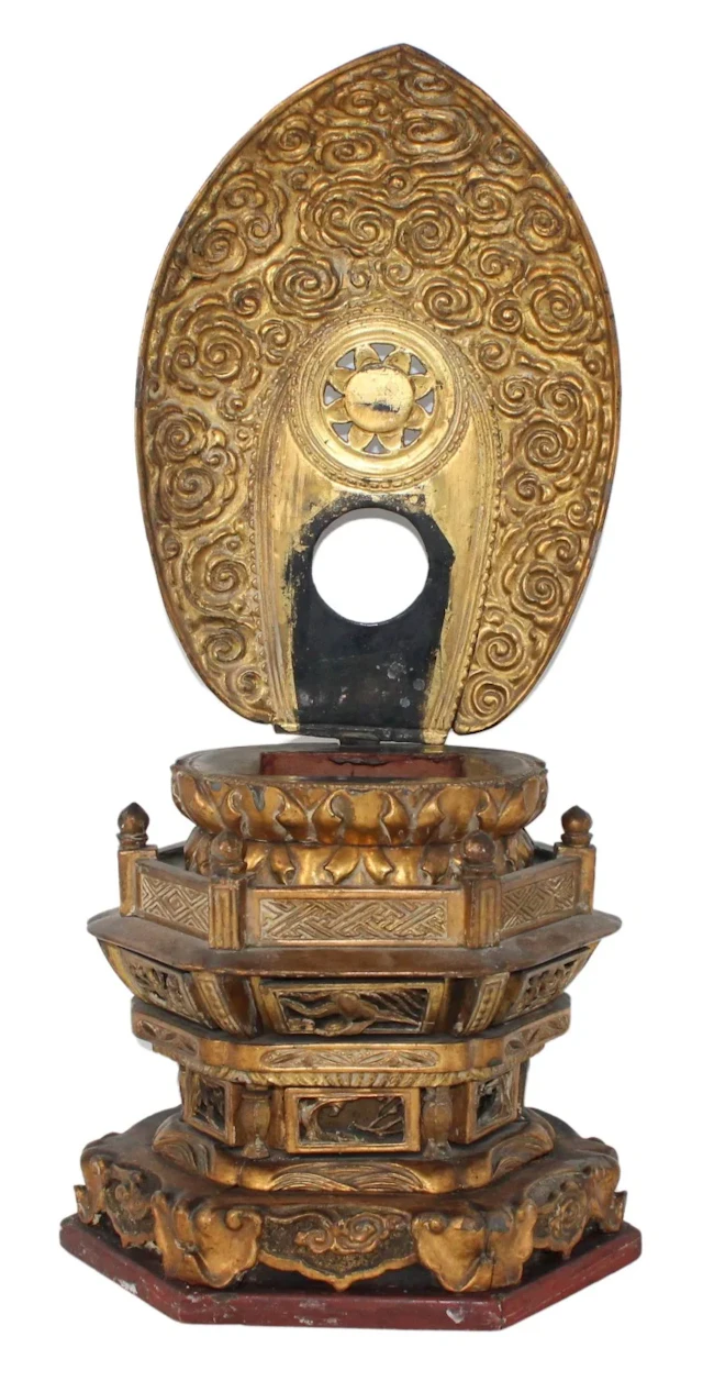 Japanese Gilt Wood Carved Shrine.