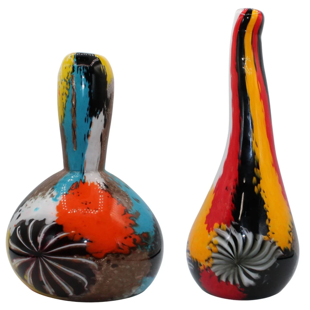 (2) Dino Martens for Aureliano Toso Vases