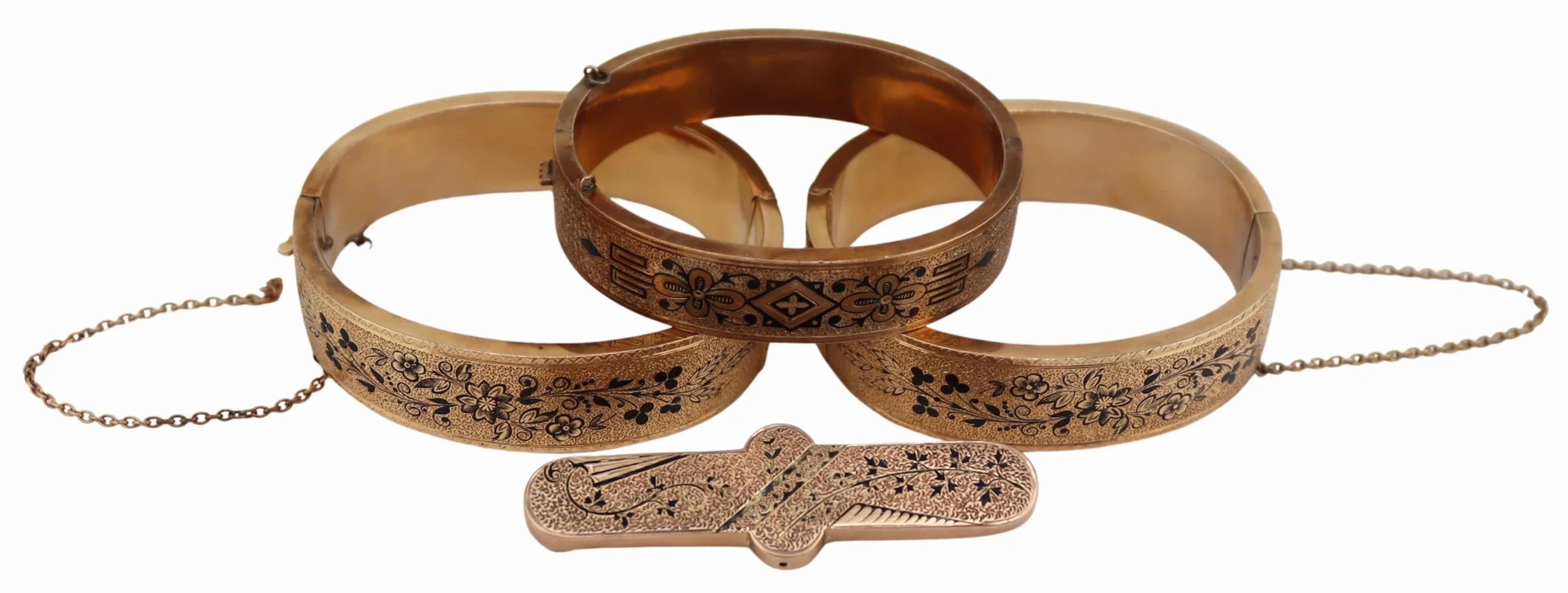 JEWELRY. Victorian Taille d'Epargne Jewelry.