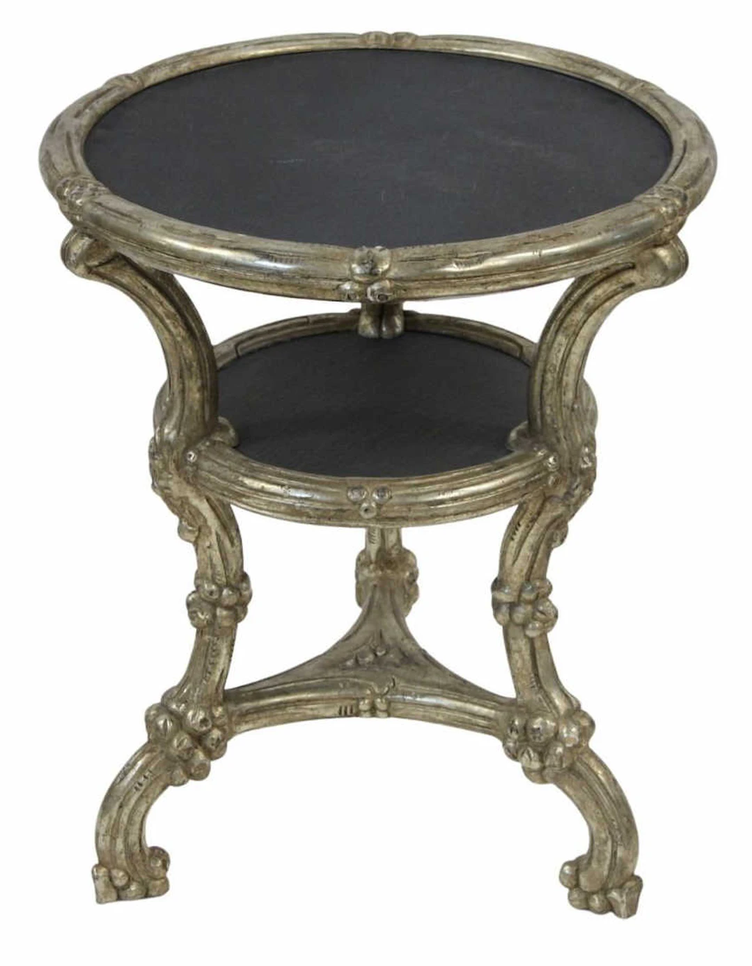 Vintage Carved Giltwood Table with Slate Inserts.