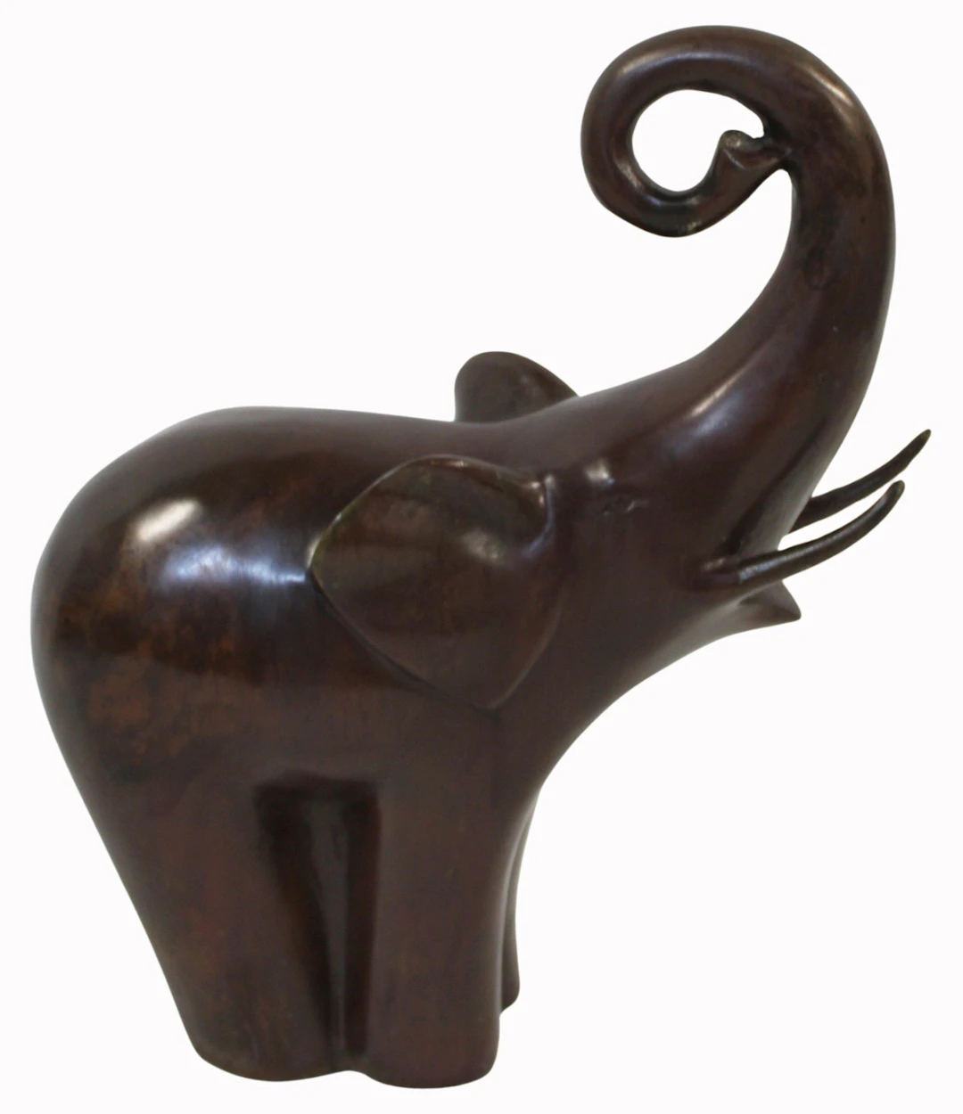 Unsigned Bronze Sculpture of an Elephant.