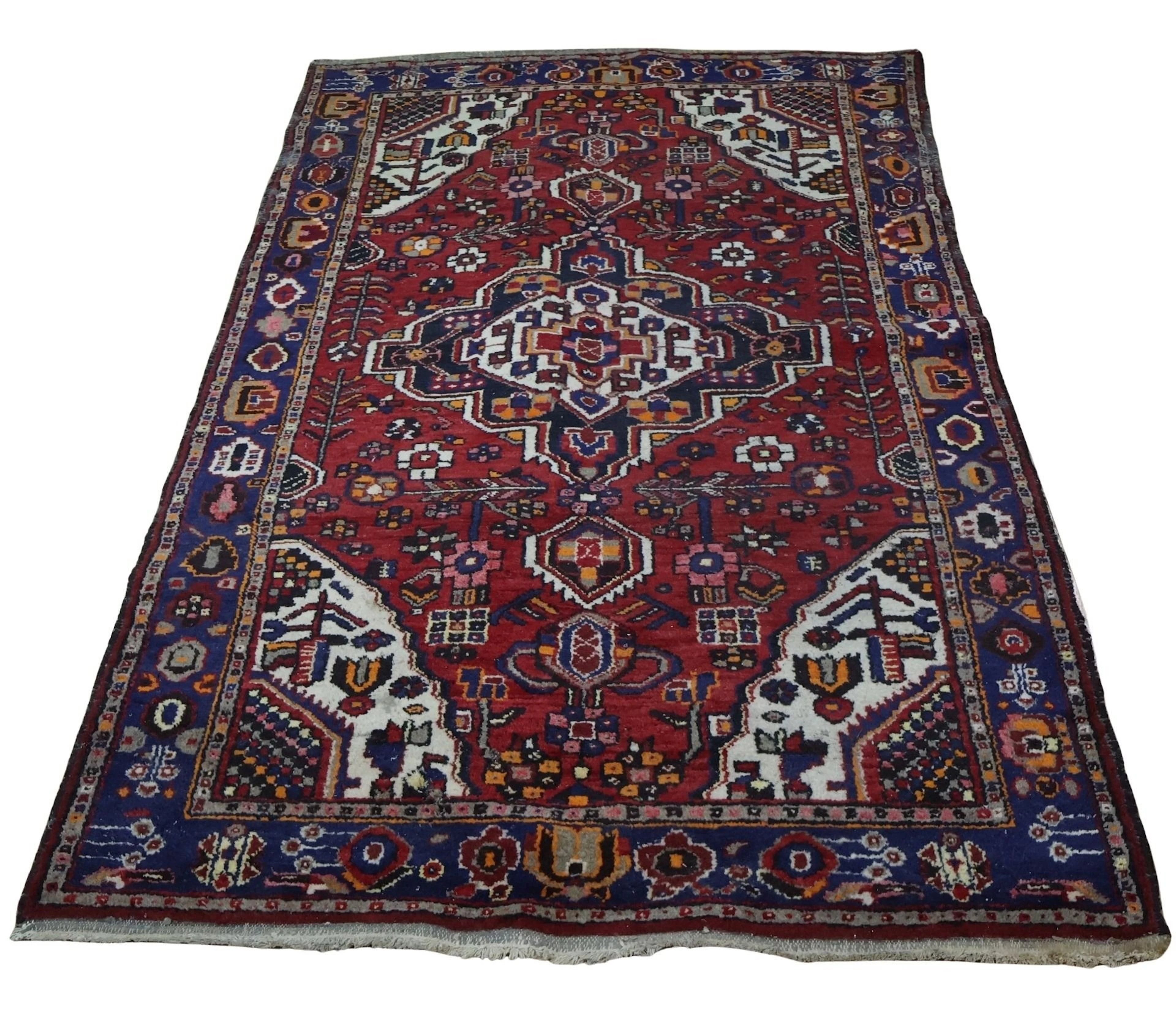 Vintage and Finely Hand Knotted Carpet.