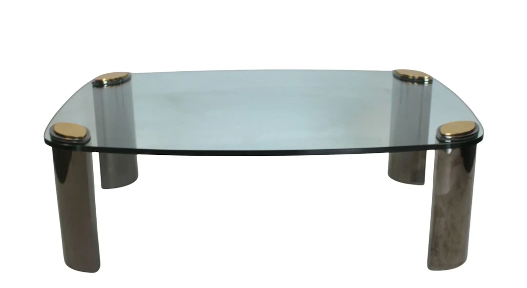 After Karl Springer Vintage Coffee Table.